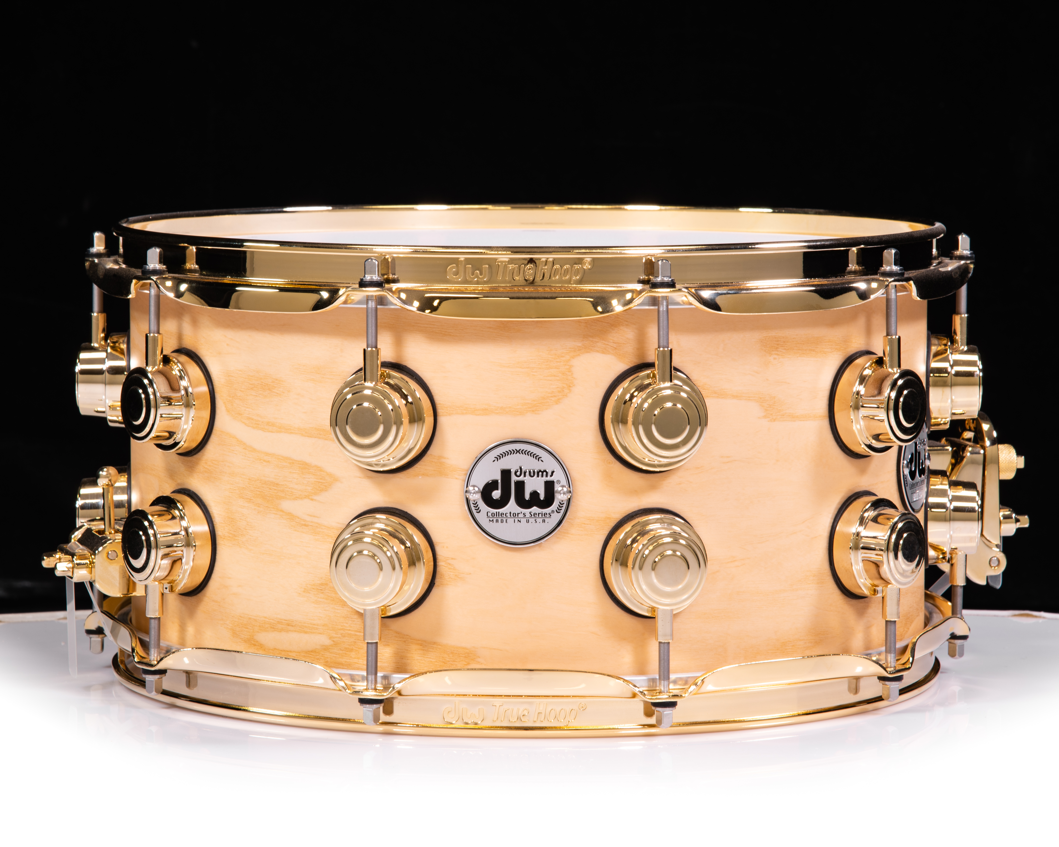 DW Collector's Series Maple SSC 7x14 Snare Drum Ash Burl Swirl