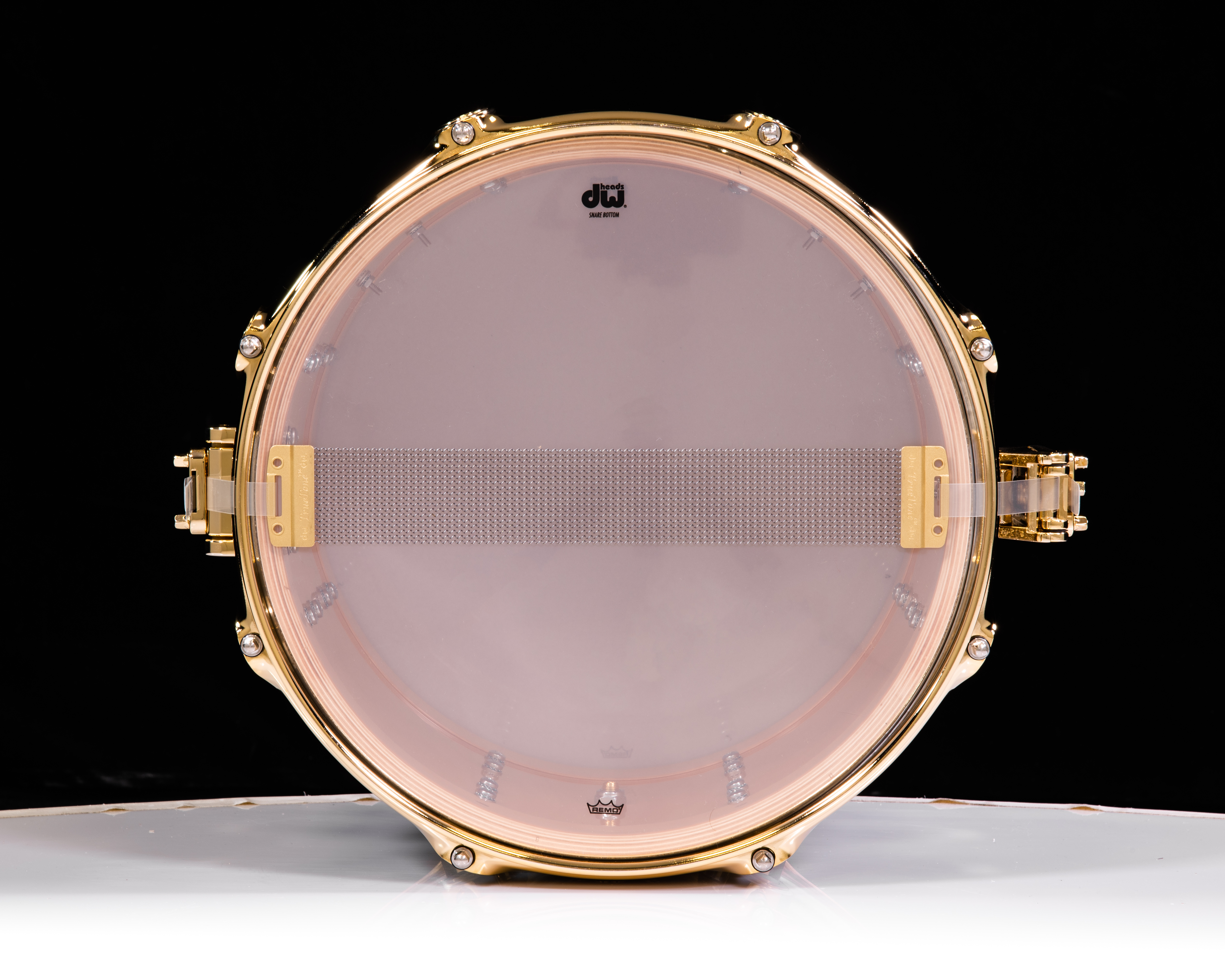 DW Collector's Series 9x13 Maple SSC Snare - Gold Glass w/Gold
