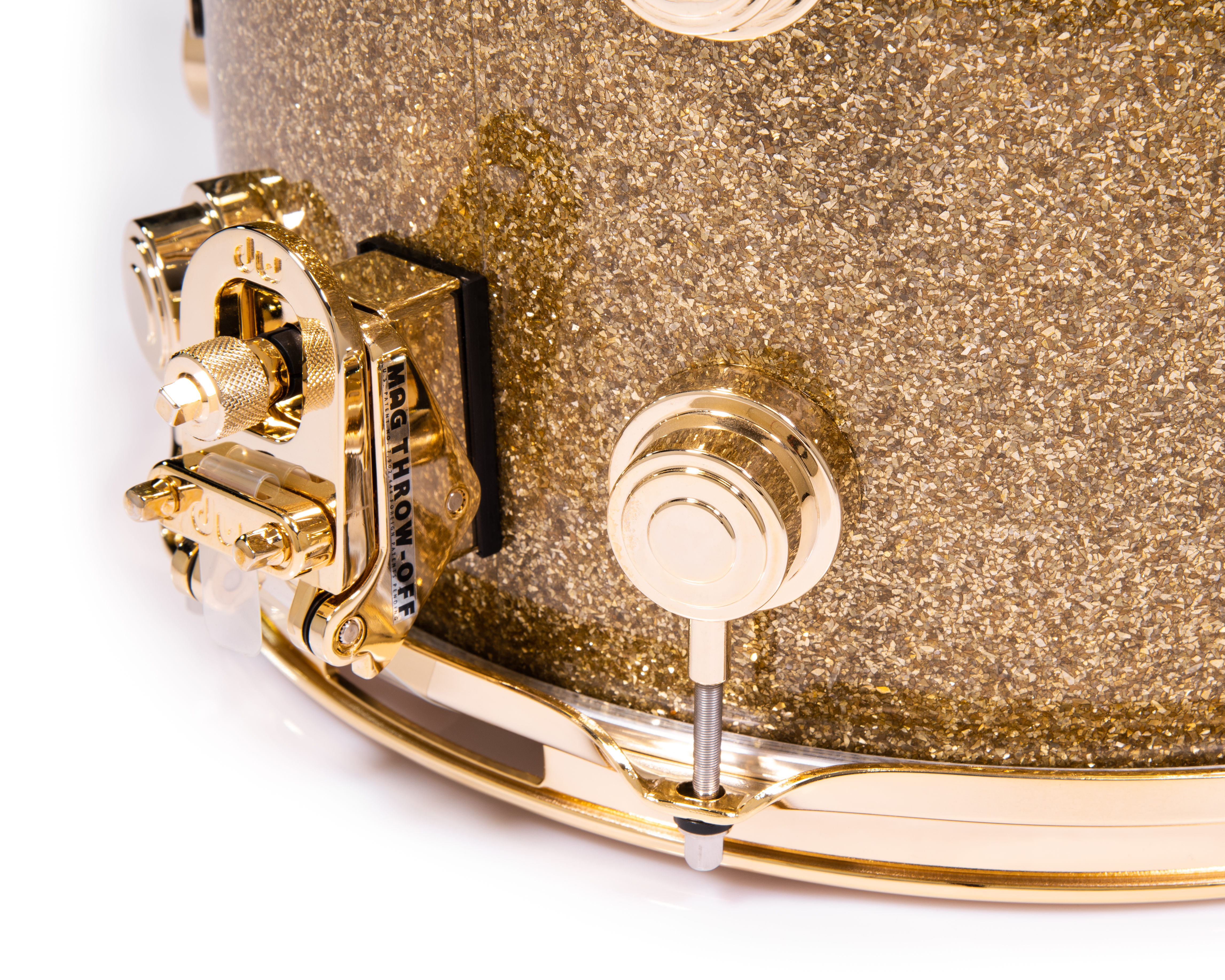 DW Collector's Series 9x13 Maple SSC Snare - Gold Glass w/Gold