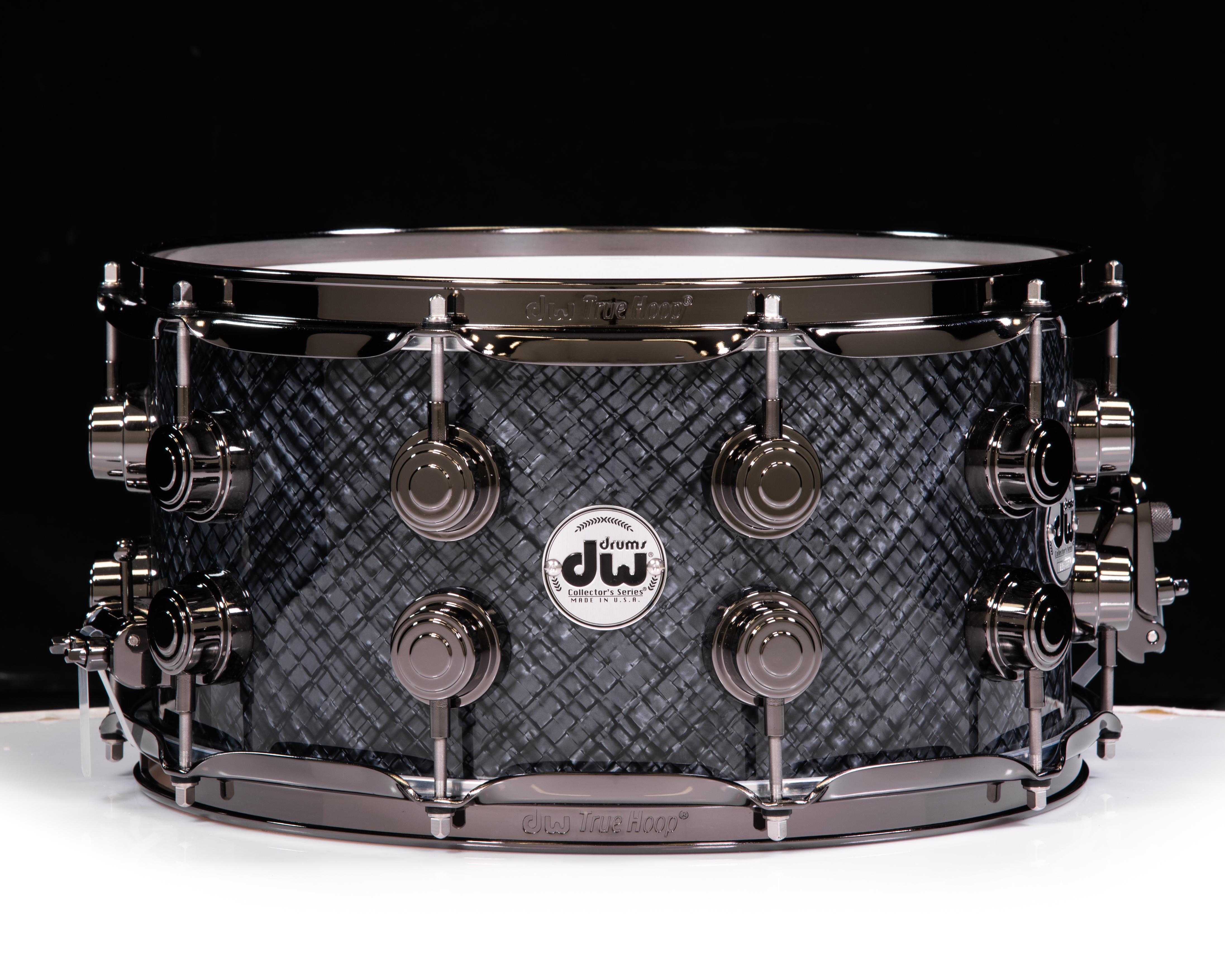 DW Collector's 7x14 SSC Maple Snare - Grey Crystal w/ Black