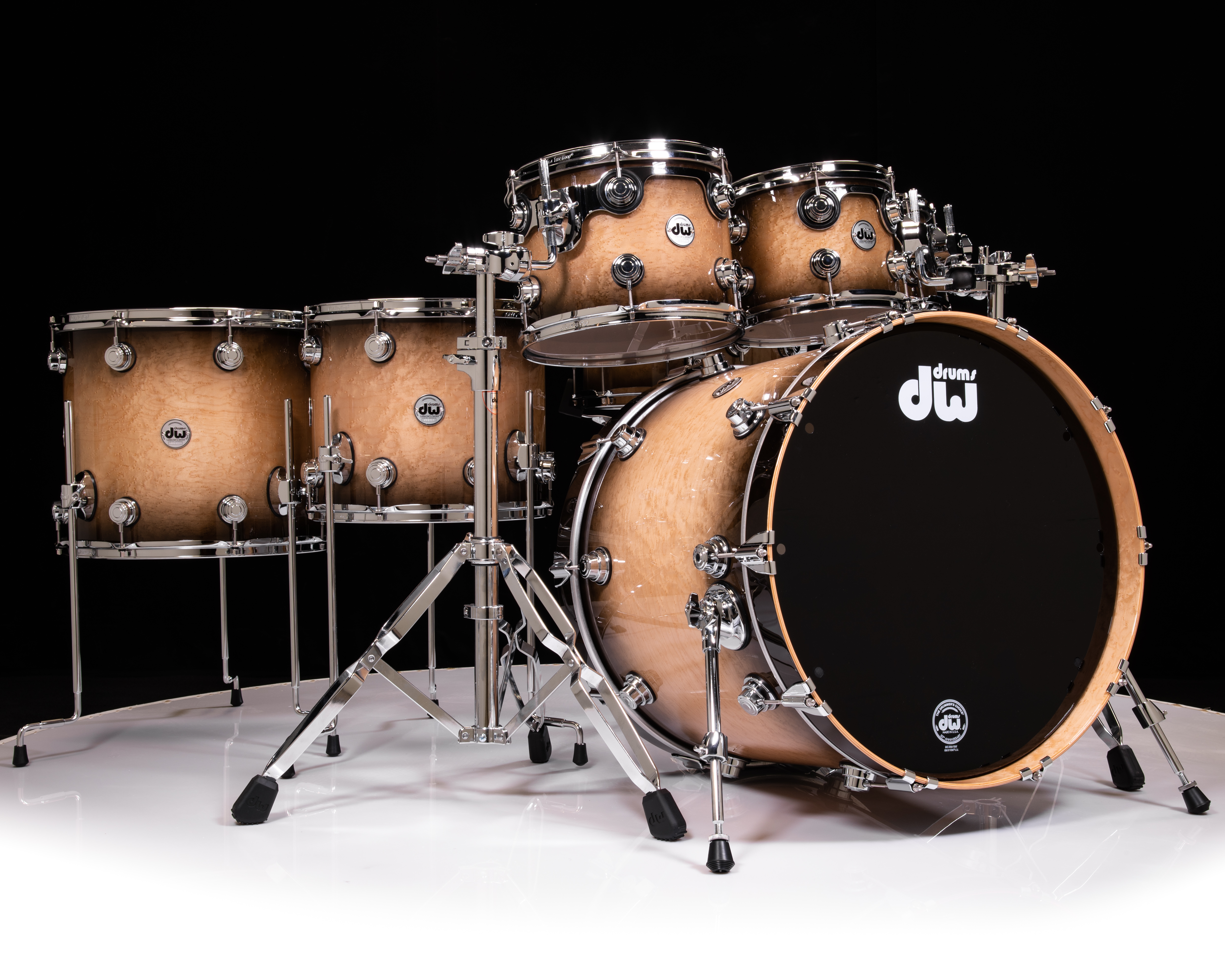 DW Collector's 7pc Cherry Purple Core - Candy Black Burst Over