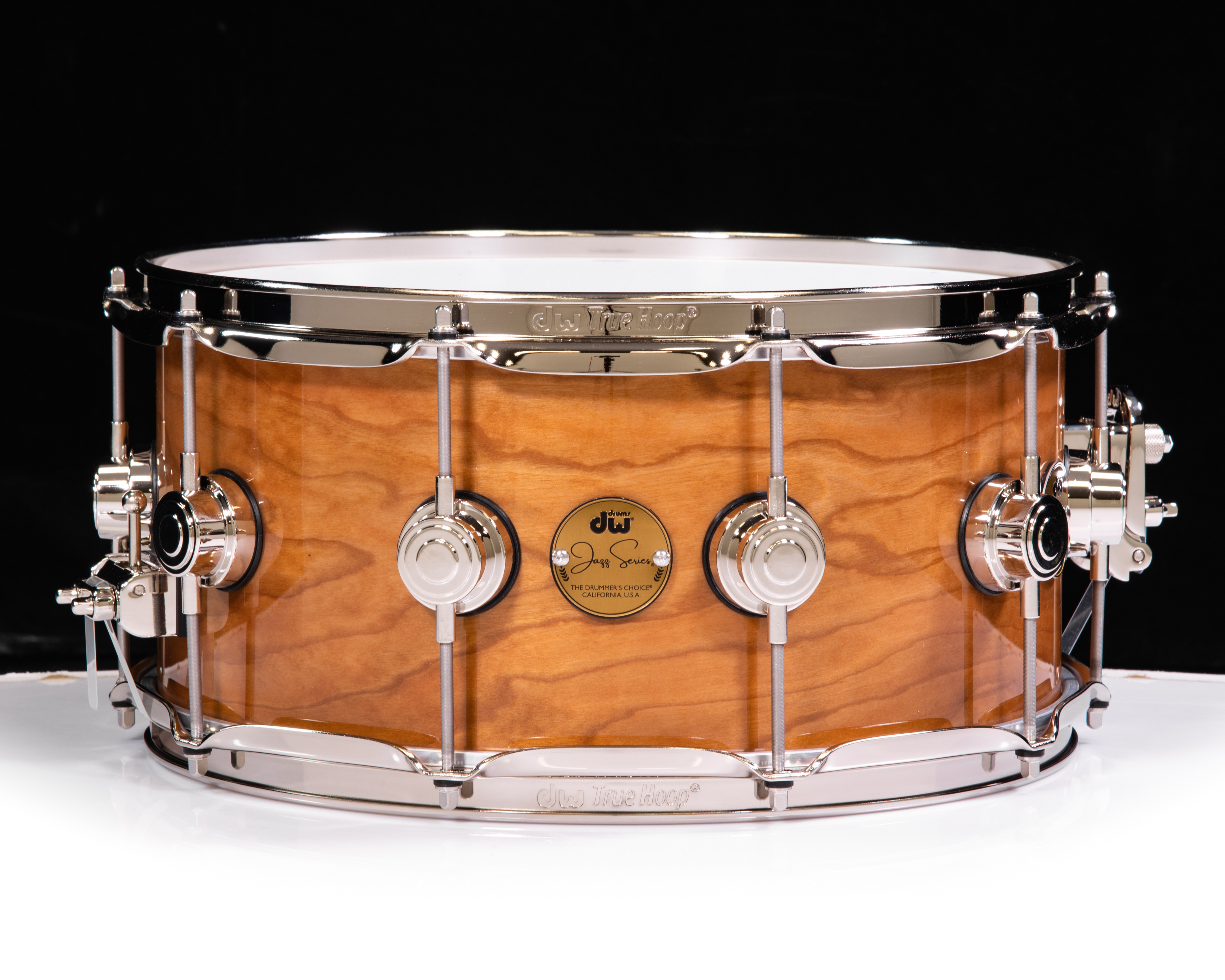 DW Collector's Jazz 6.5x14 Cherry/Gum Snare Drum w/Nickel Hardware ...
