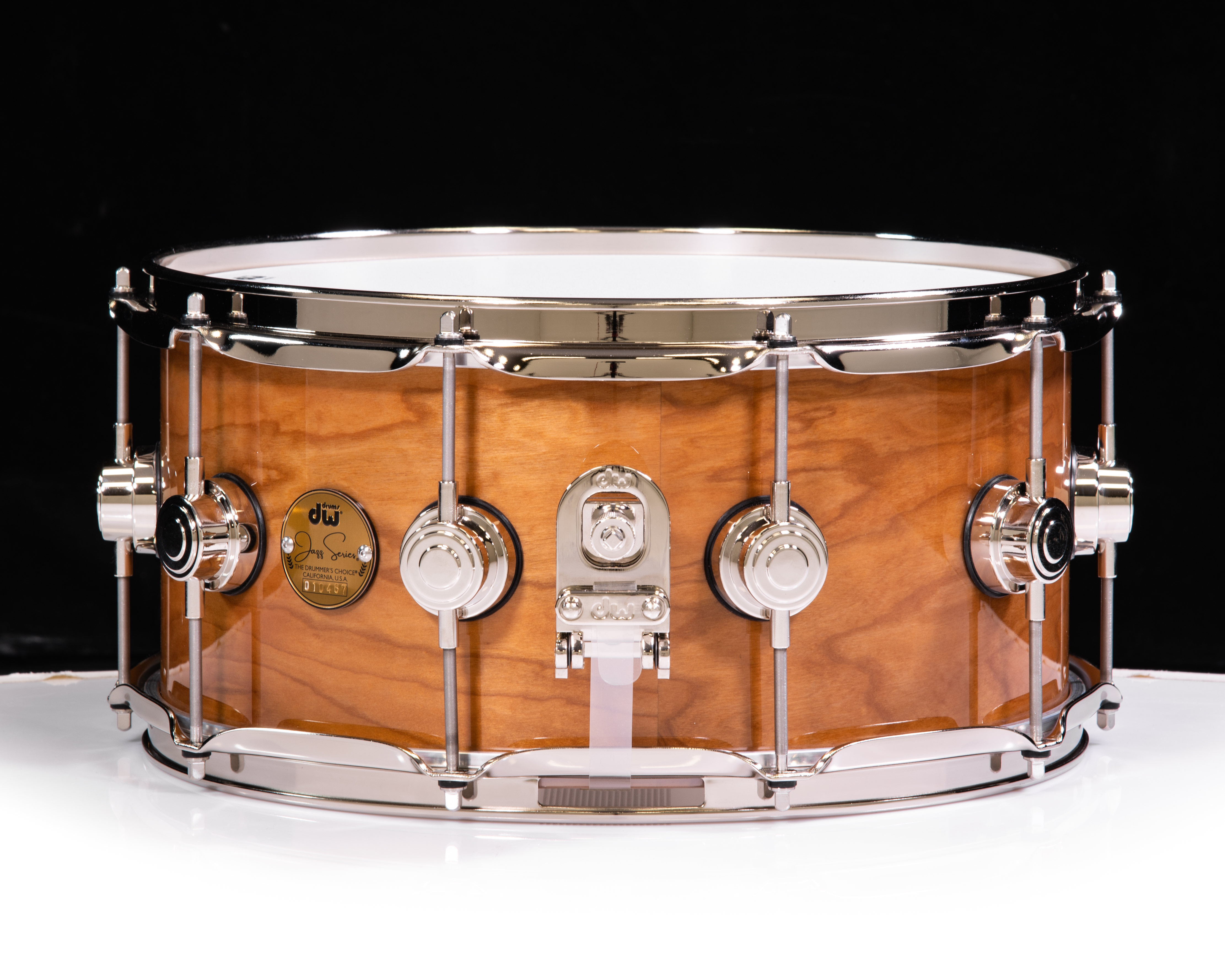 DW Collector's Jazz 6.5x14 Cherry/Gum Snare Drum w/Nickel Hardware