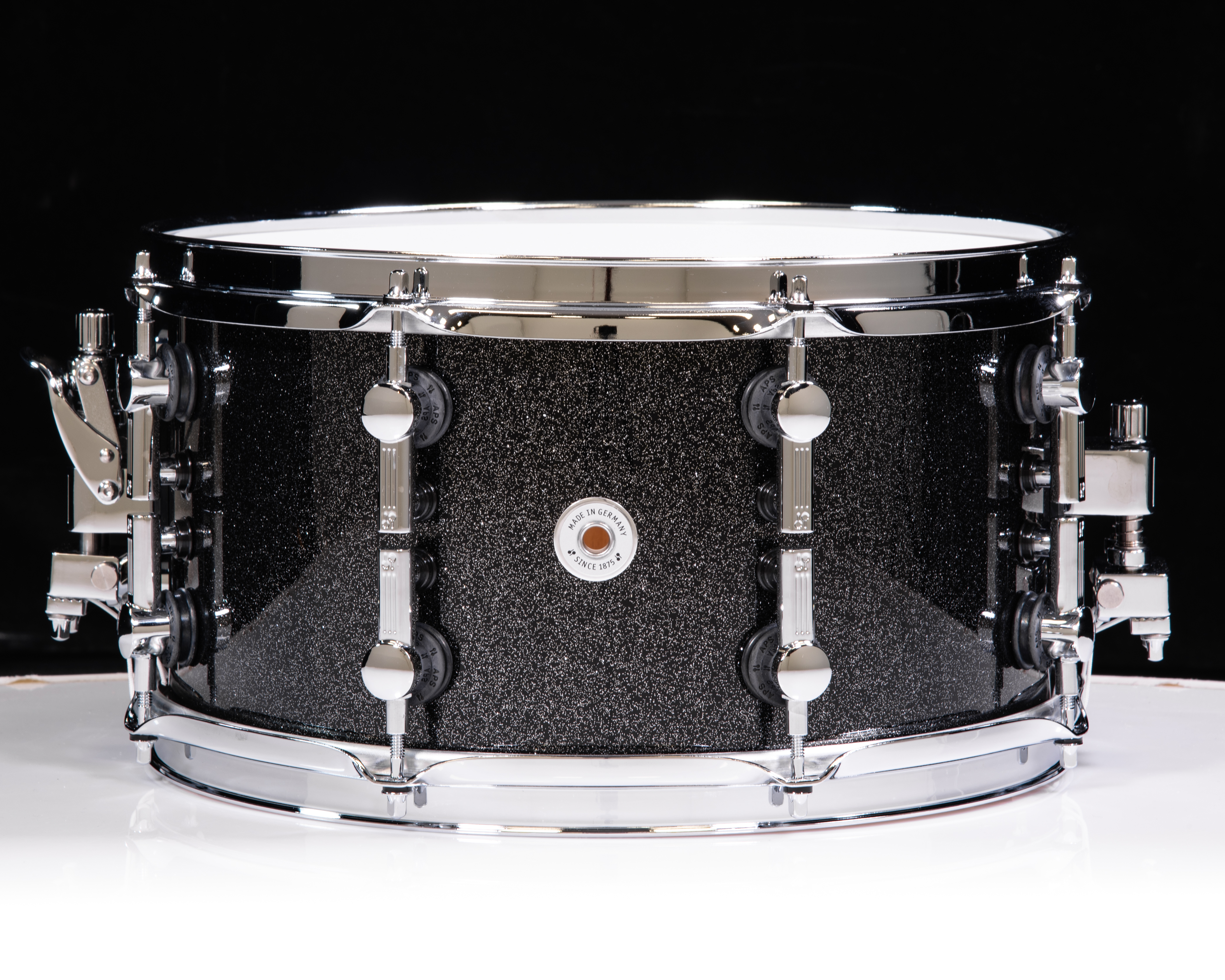 Sonor SQ2 13x7 Medium Beech Snare Drum -Black Sparkle High Gloss