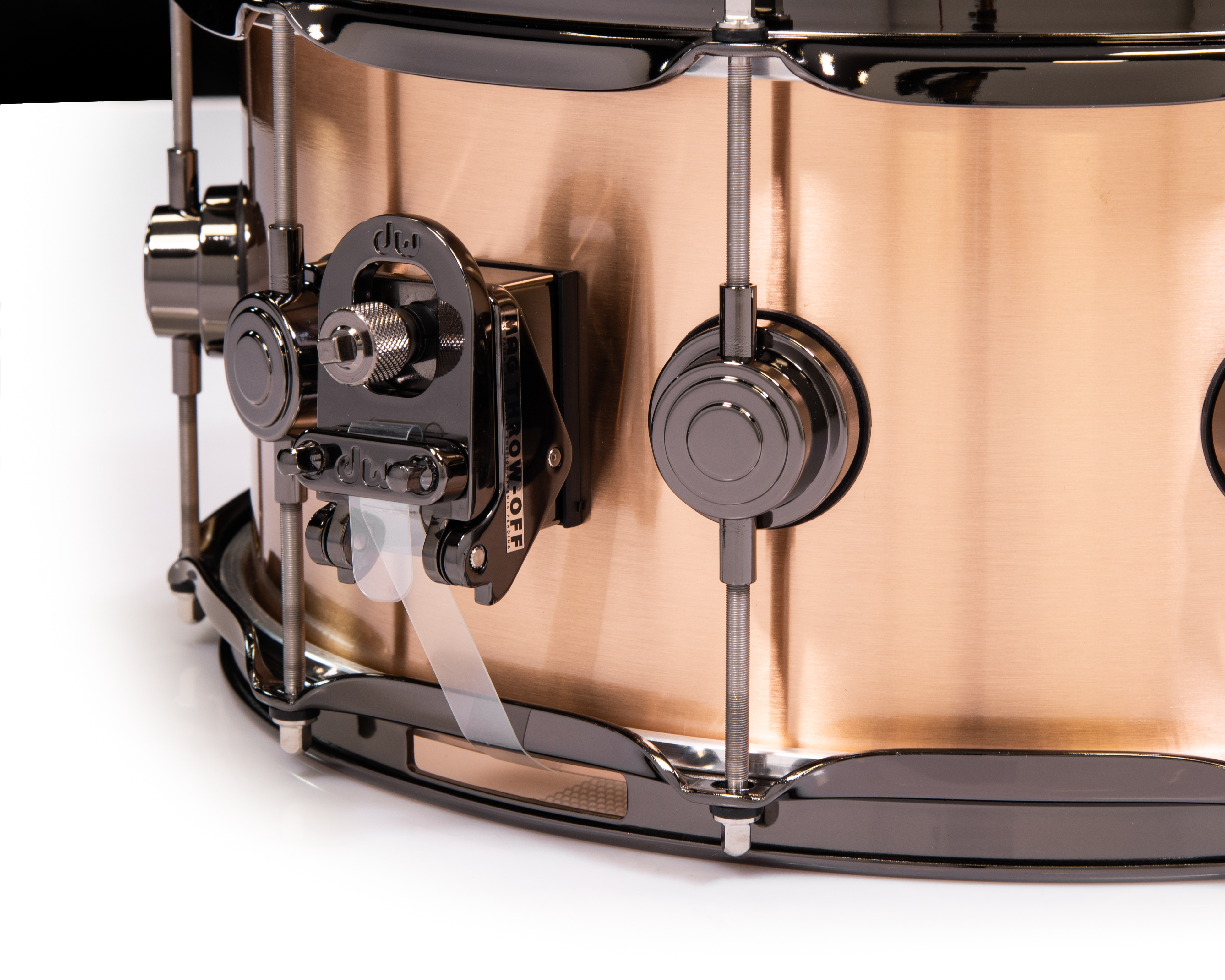DW Collector's 6.5x14 Brushed Bronze Snare Drum with Black Nickel