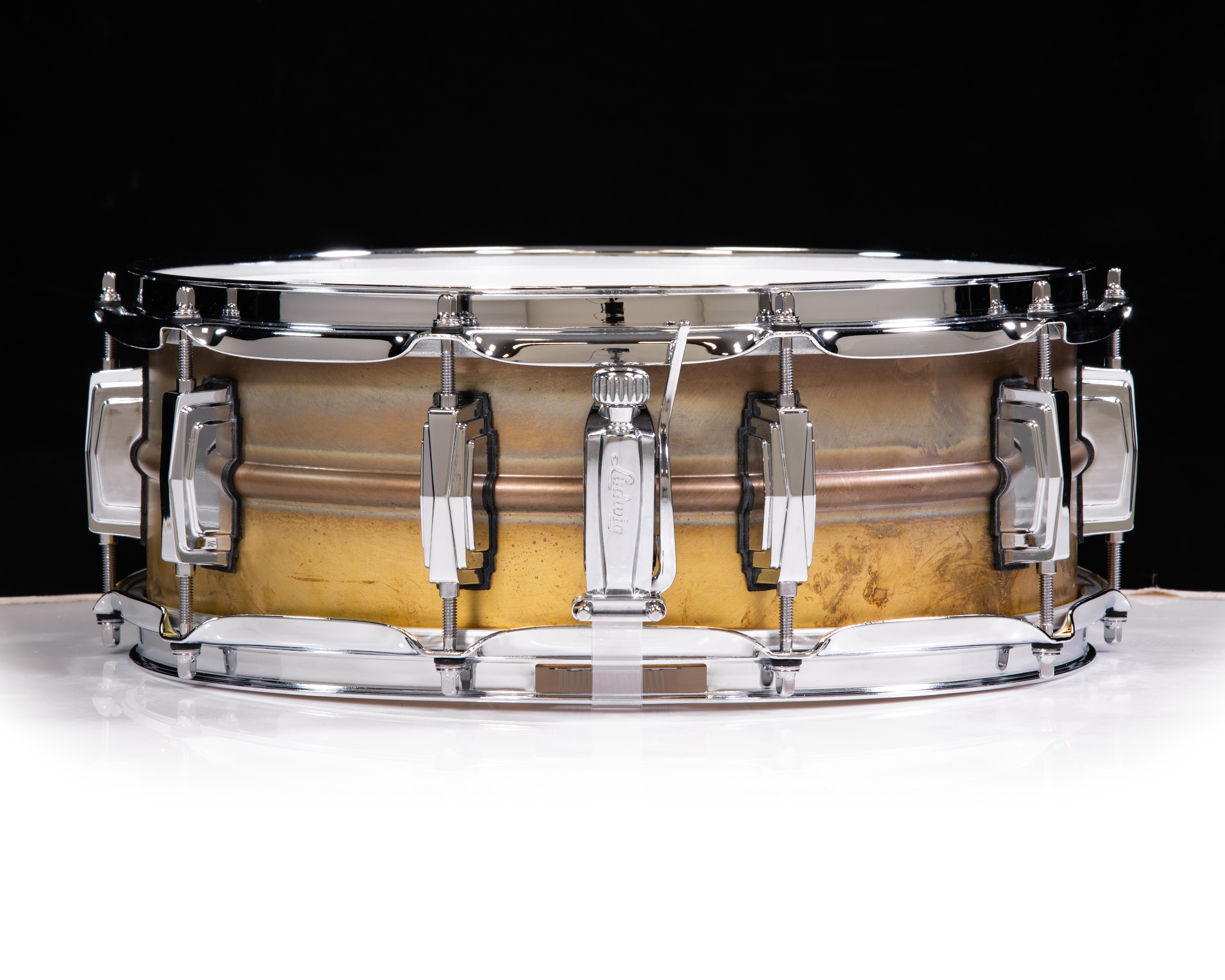 Ludwig LB454R 5x14 Raw Brass Snare - CymbalFusion.com