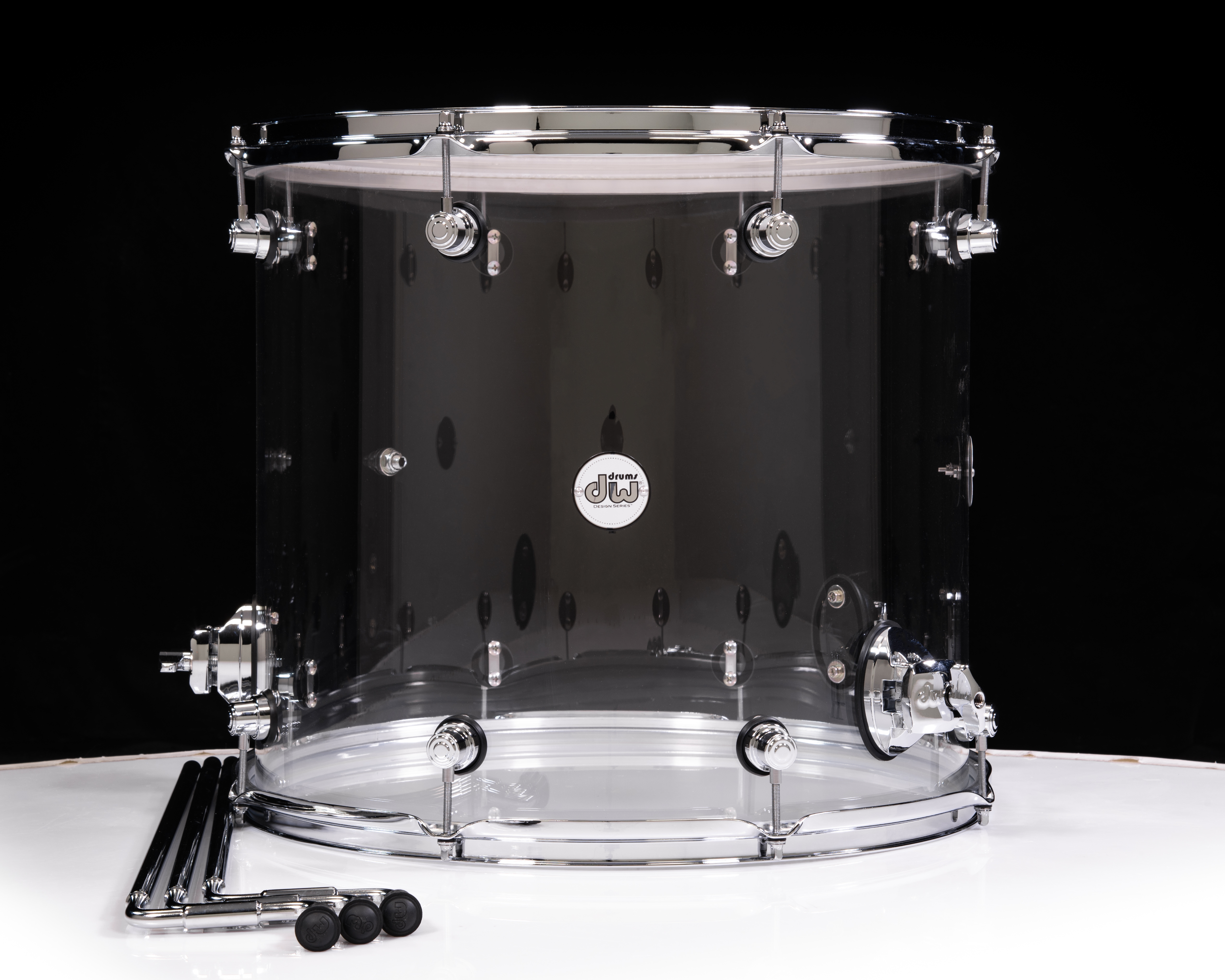 DW Design Series 16x18 Acrylic Floor Tom (Open Box) - CymbalFusion.com