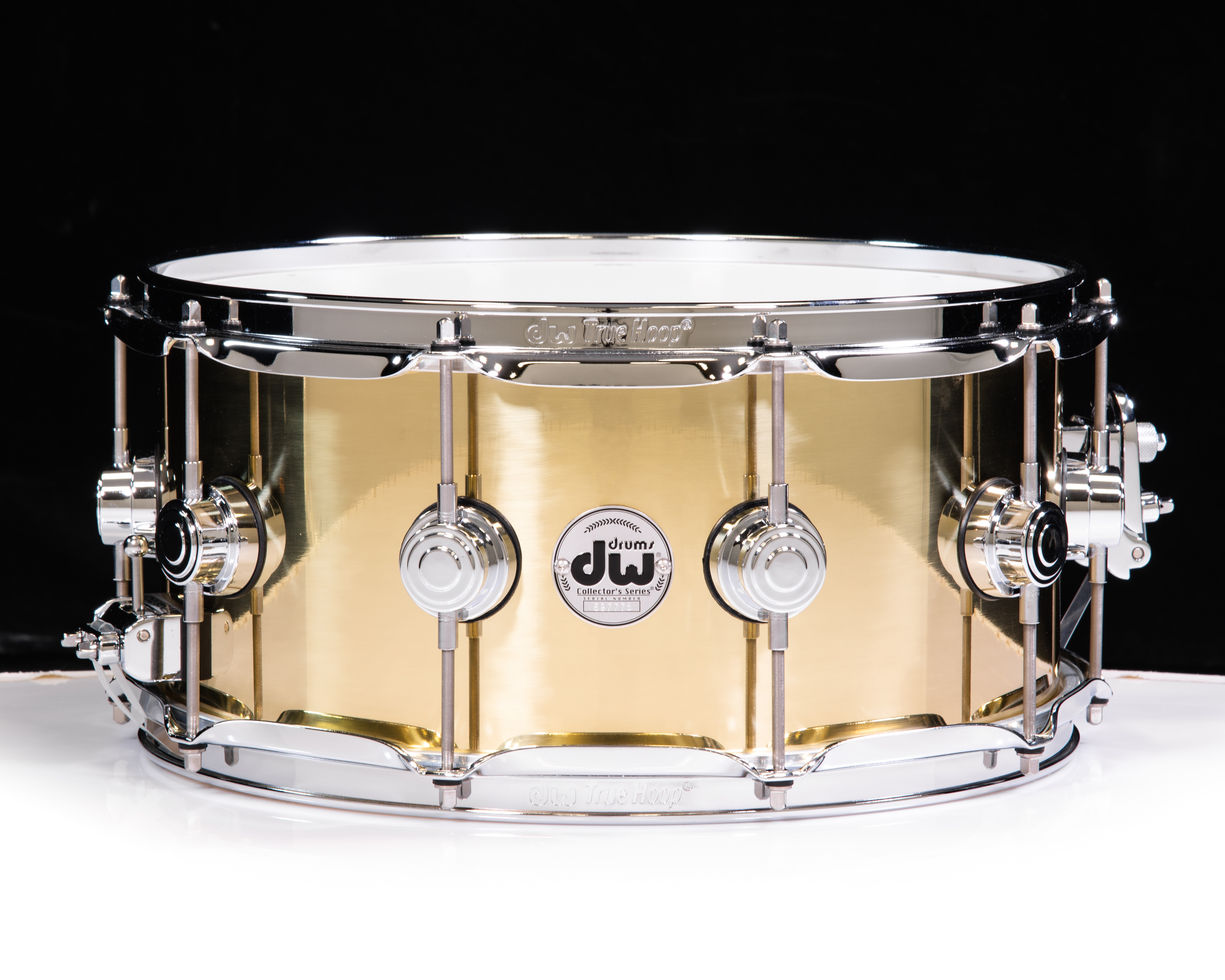 DW Collector's 6.5x14 Polished Brass Snare Drum W/ Chrome Sub Diecast Hoops