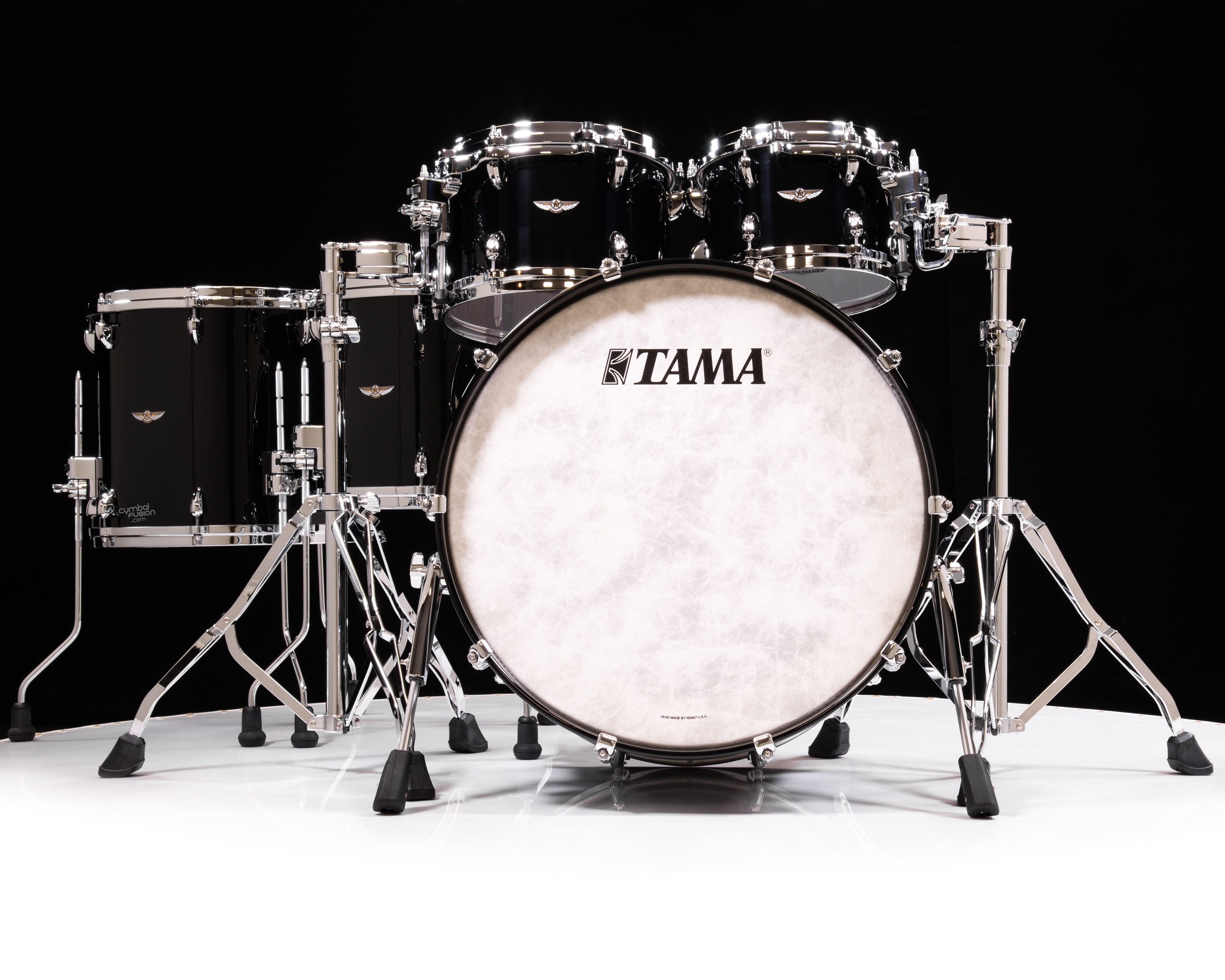 Tama Star Walnut 5pc Piano Black Shell Pack 10/12/14/16/22