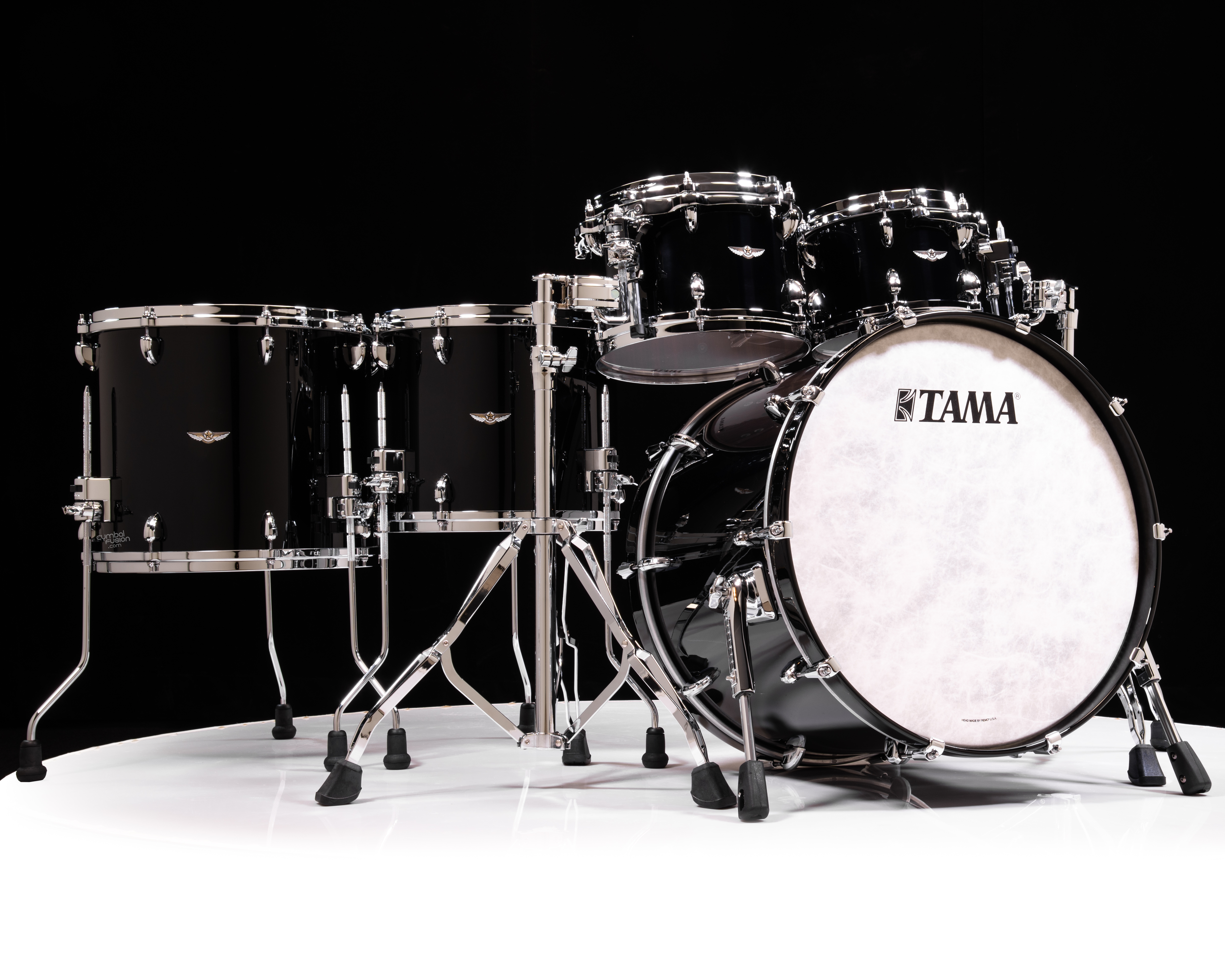 BLACK COWBELL TAMA 黒 Tama Star Walnut 5pc Piano Black Shell Pack 10/12/14/16/22