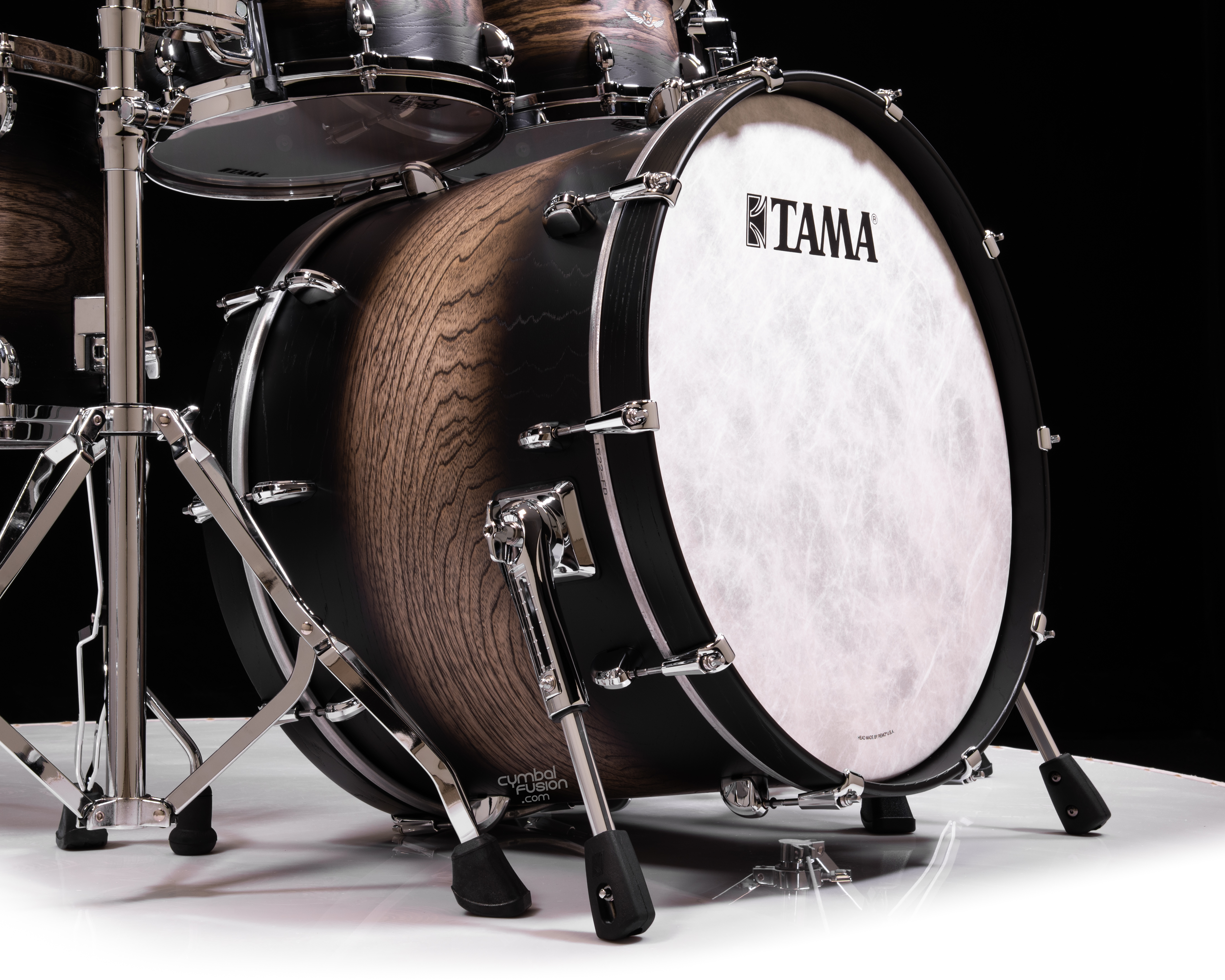 Tama Star Walnut 6pc Satin Black Japanese Sen Burst
