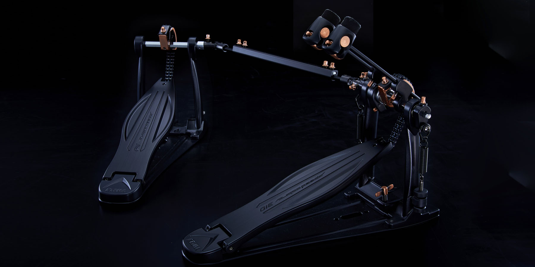 Tama Speed Cobra 310 Black & Copper Twin Pedal - Limited Edition 