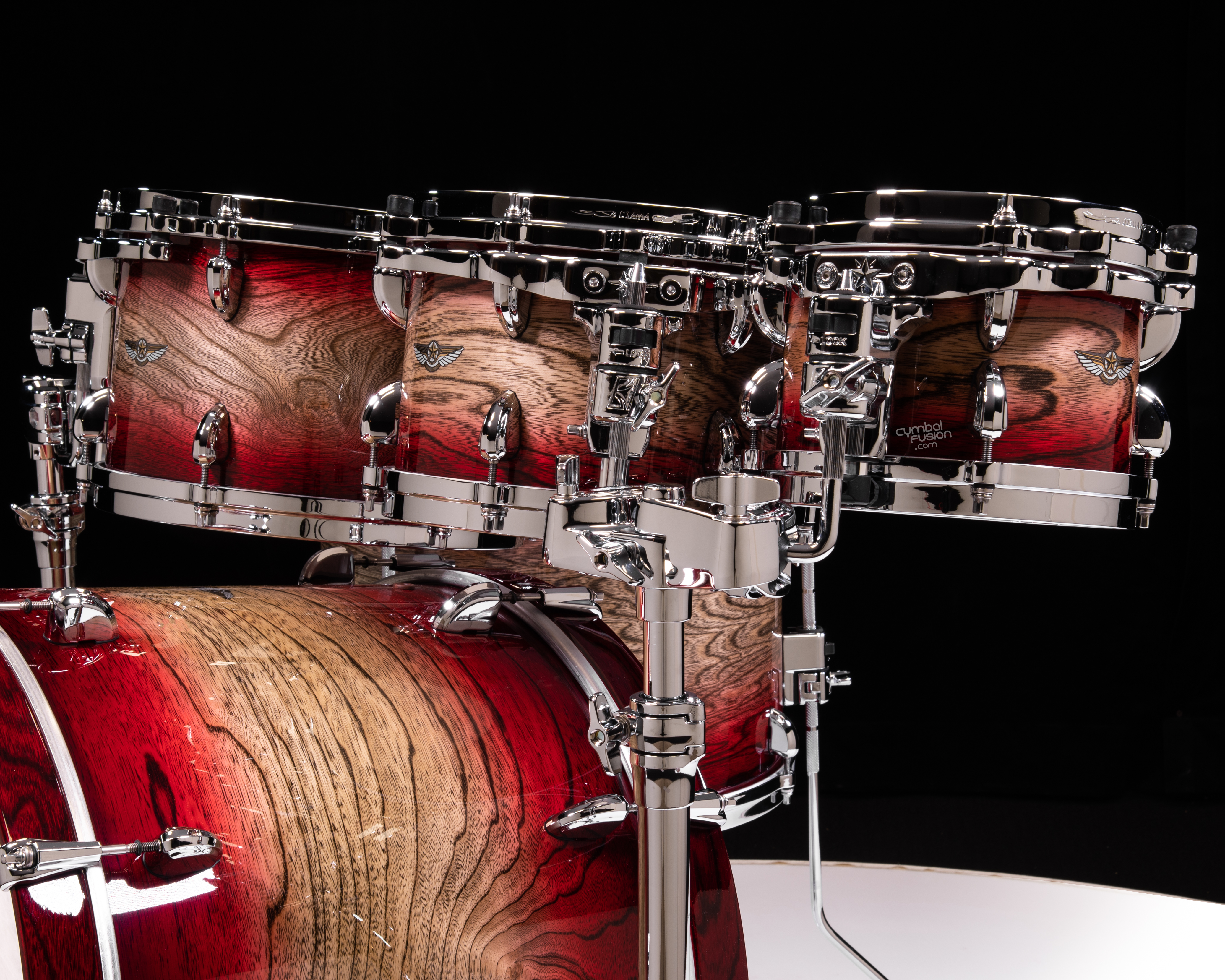 Tama Star Walnut 5pc Garnet Japanese Sen Burst 8/10/12/16/22