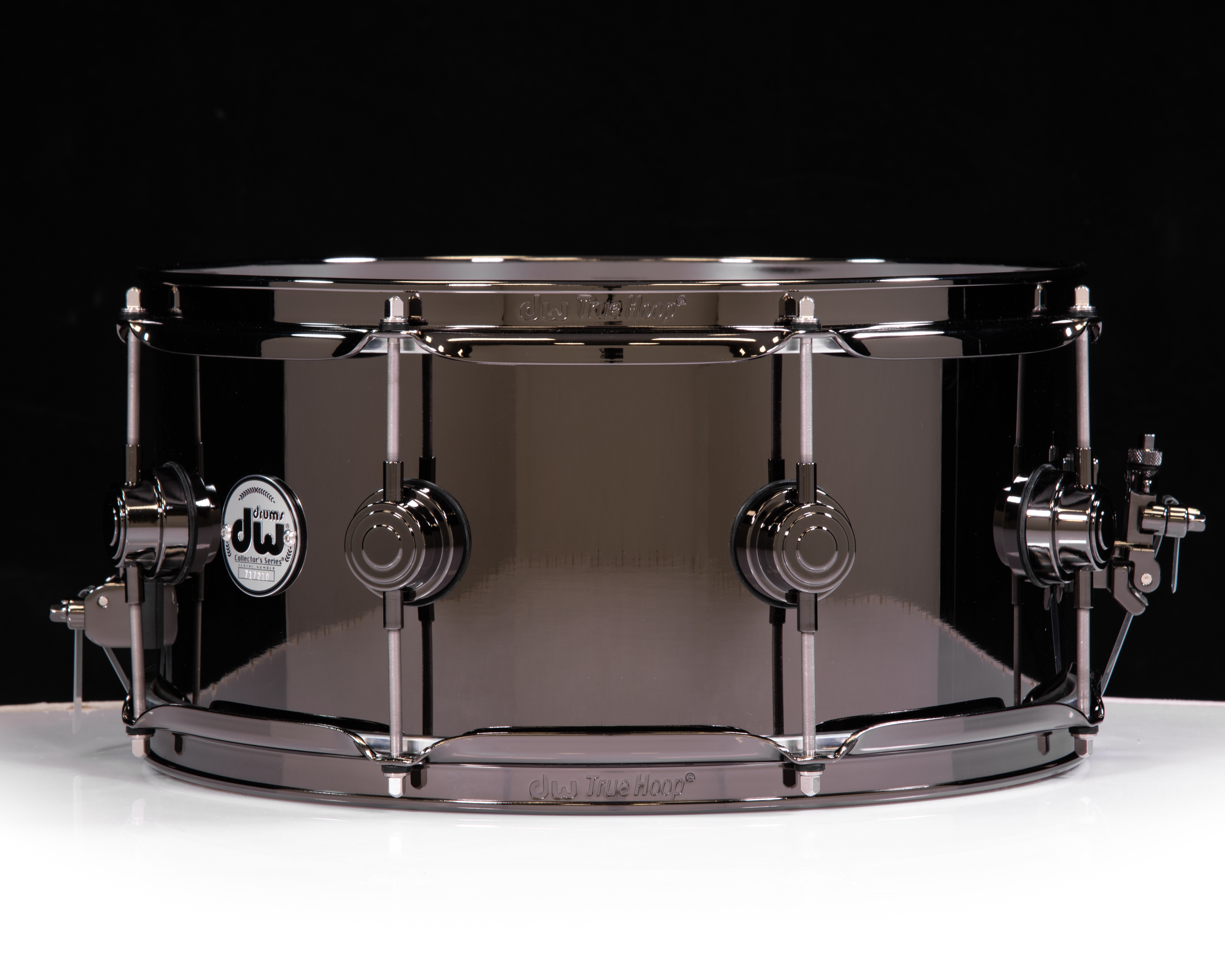 DW Collector's 6.5x14 Black Nickel over Brass 8-Lug w/Black Nickel