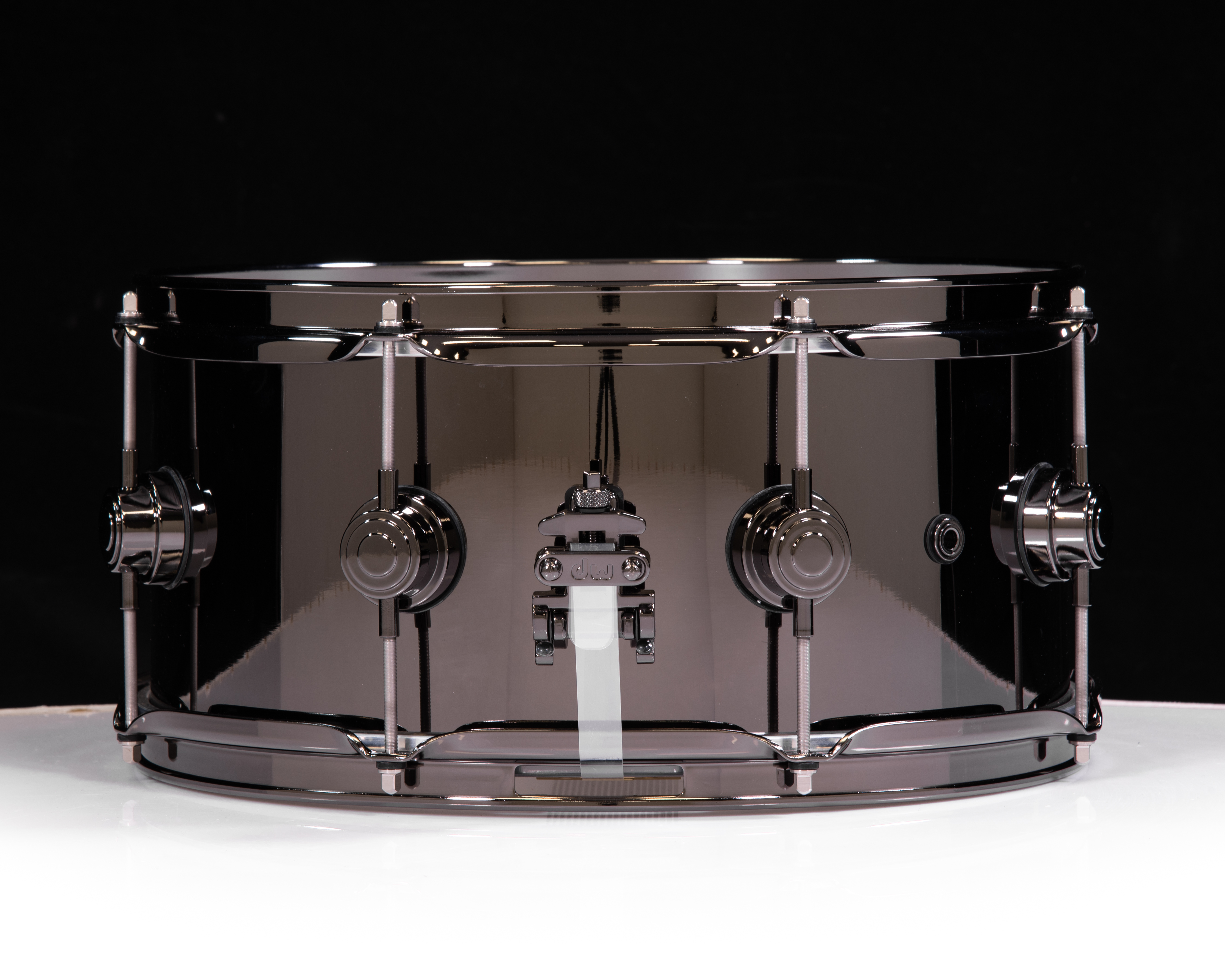 DW Collector's 6.5x14 Black Nickel over Brass 8-Lug w/Black Nickel 