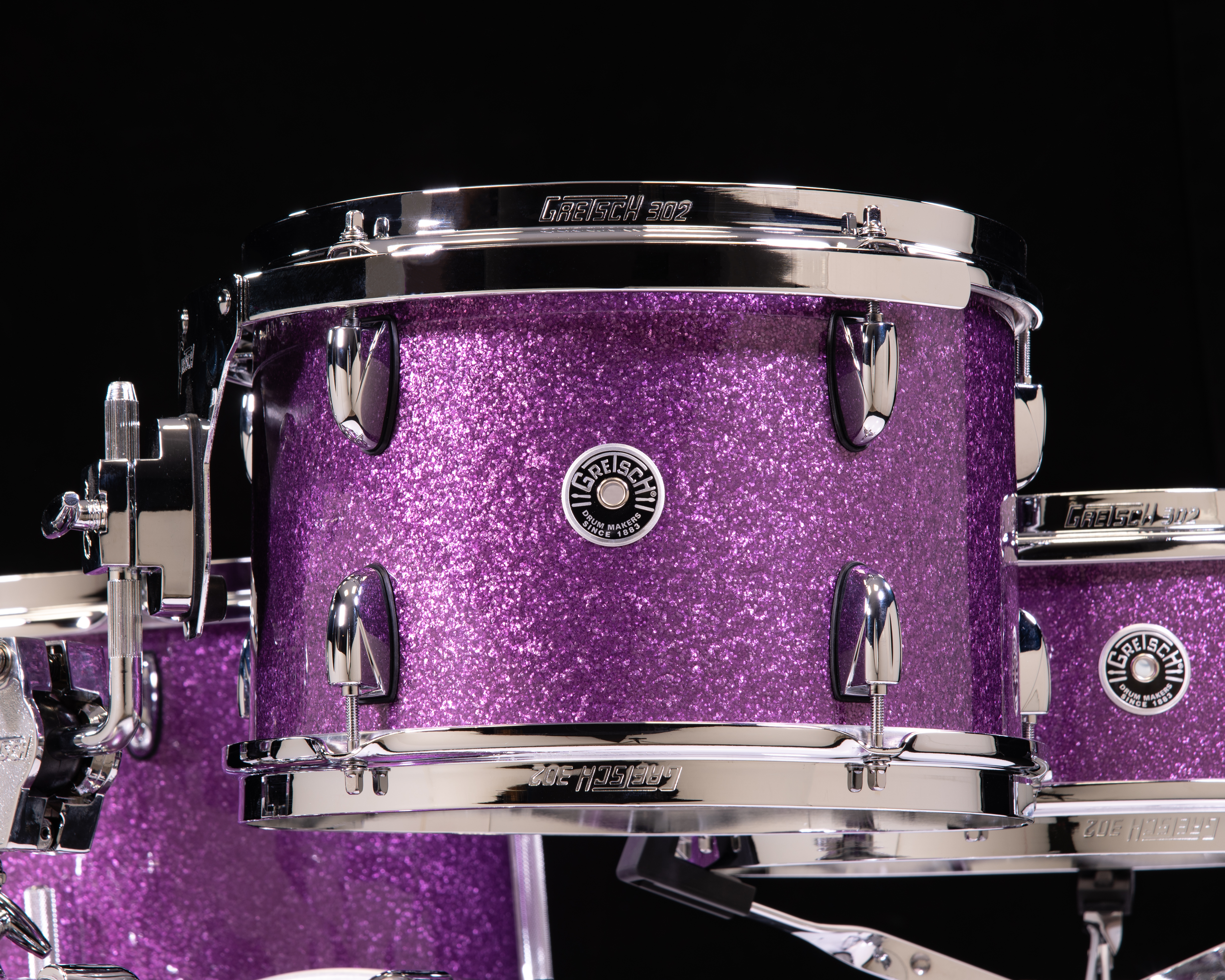 Gretsch Brooklyn 4pc Shell Pack - Purple Sparkle 12/14/18/14SD