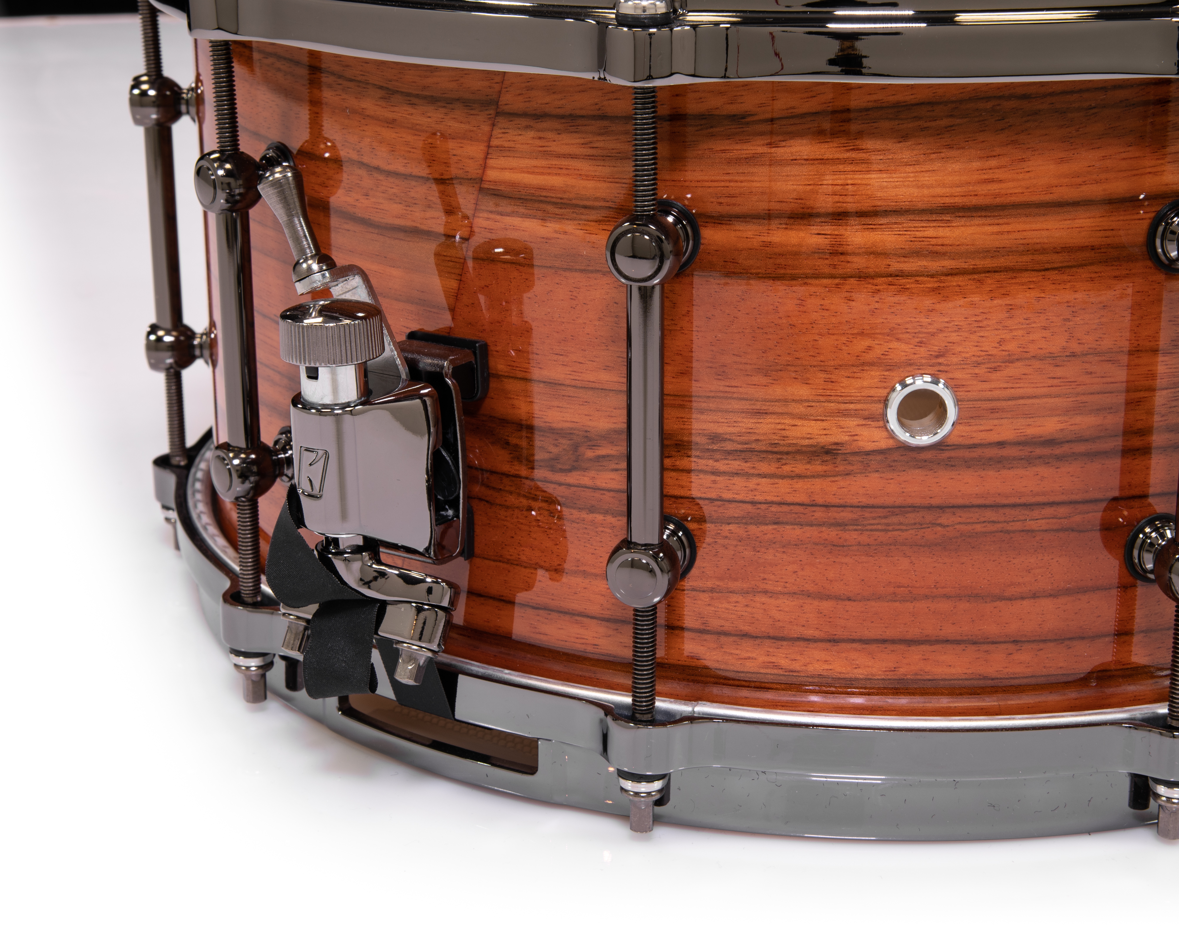 Tama SLP G-Maple 14x7 Snare Drum - Gloss Tangerine Zebrawood