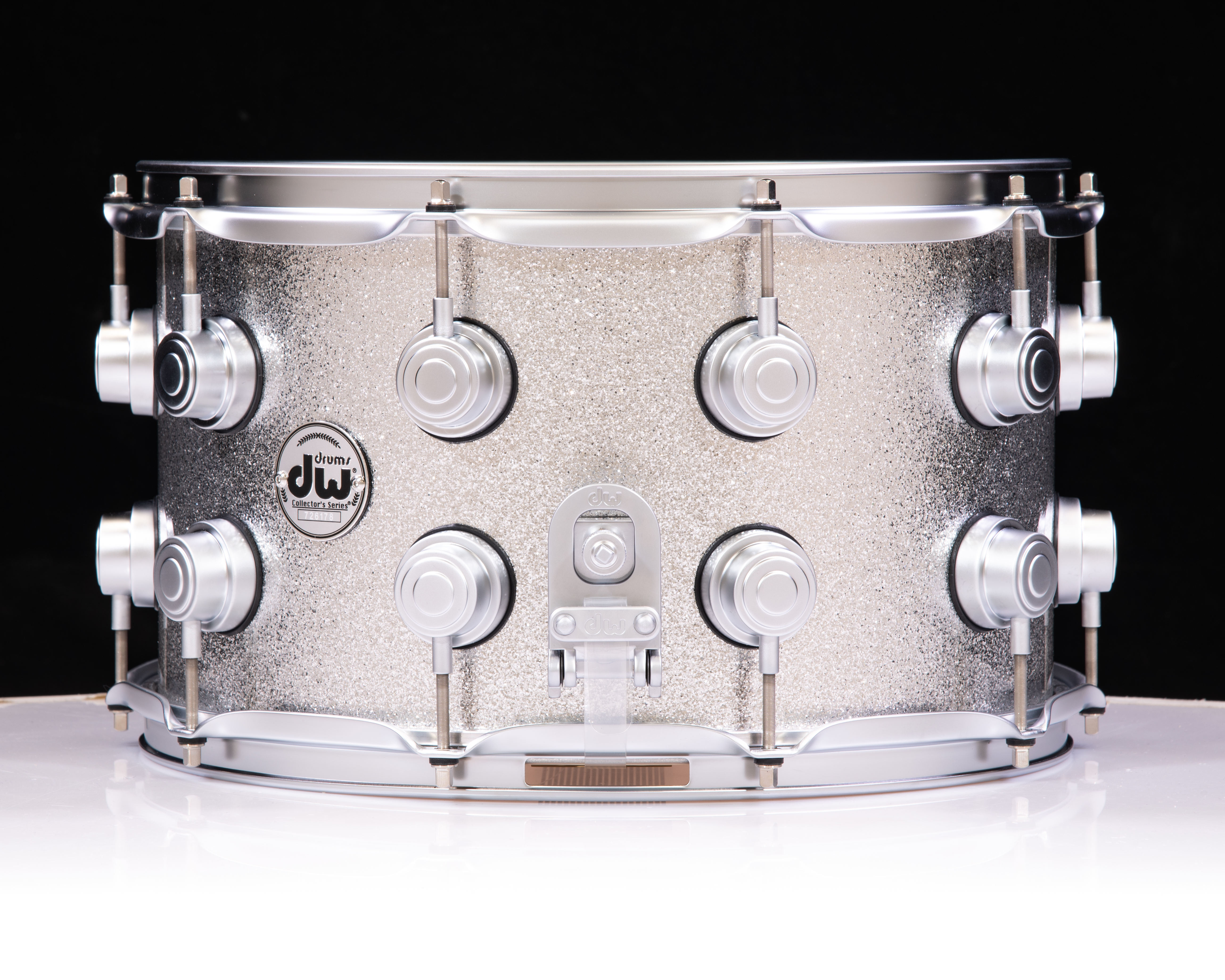 DW Collector's 8x14 SSC Maple - Silver Flake Lacquer w/Satin