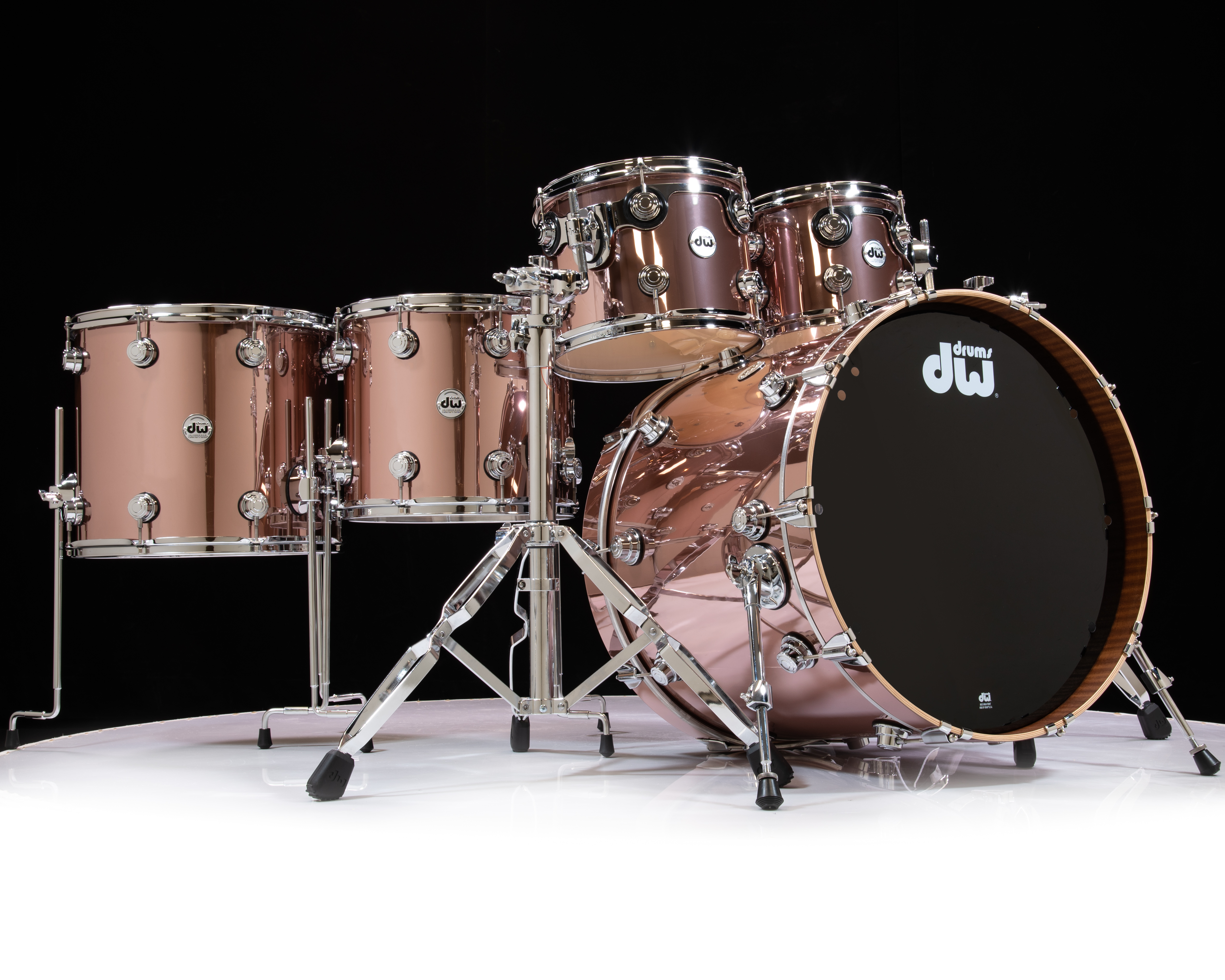 DW Collector's 6pc Maple SSC Kit - Rose Copper 10/12/14/16/22/14SD