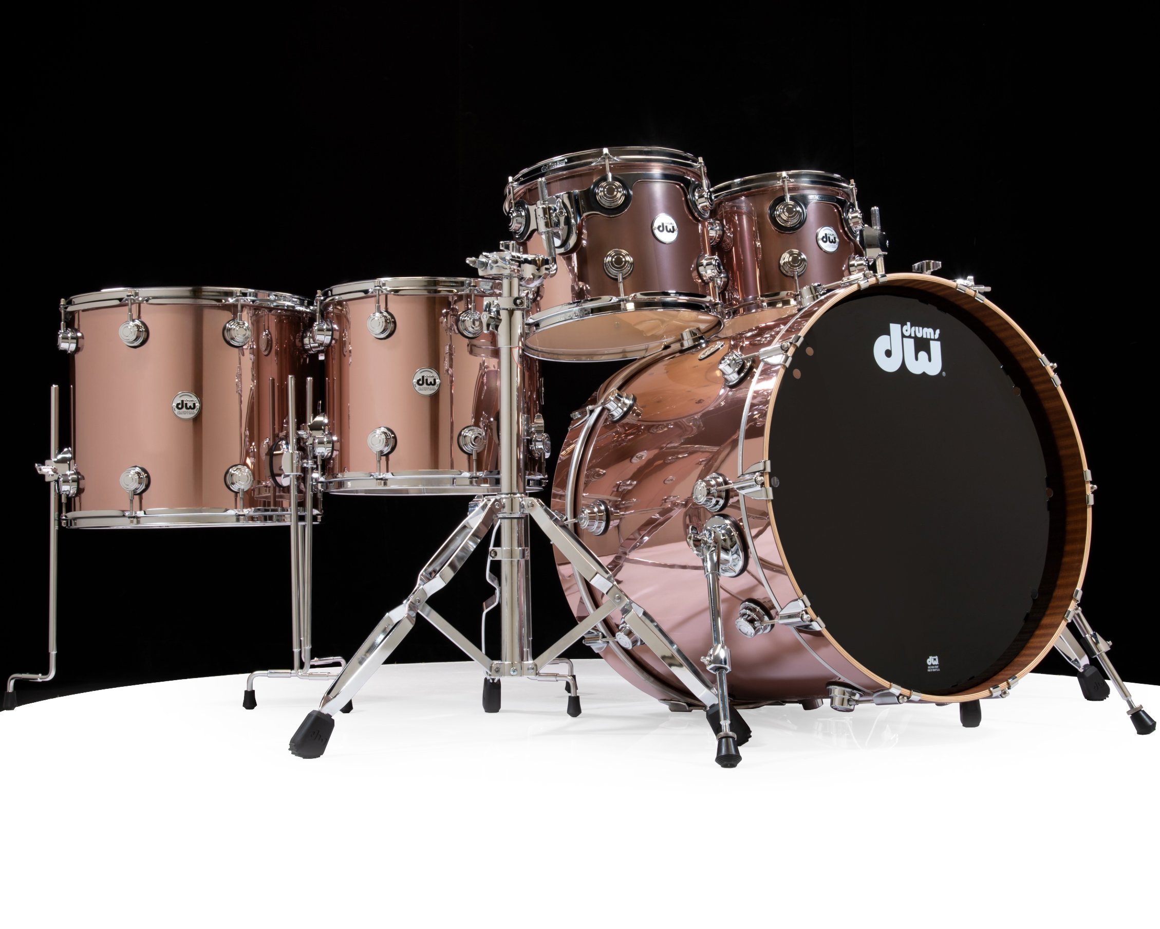 DW Collector's 6pc Maple SSC Kit - Rose Copper 10/12/14/16/22/14SD