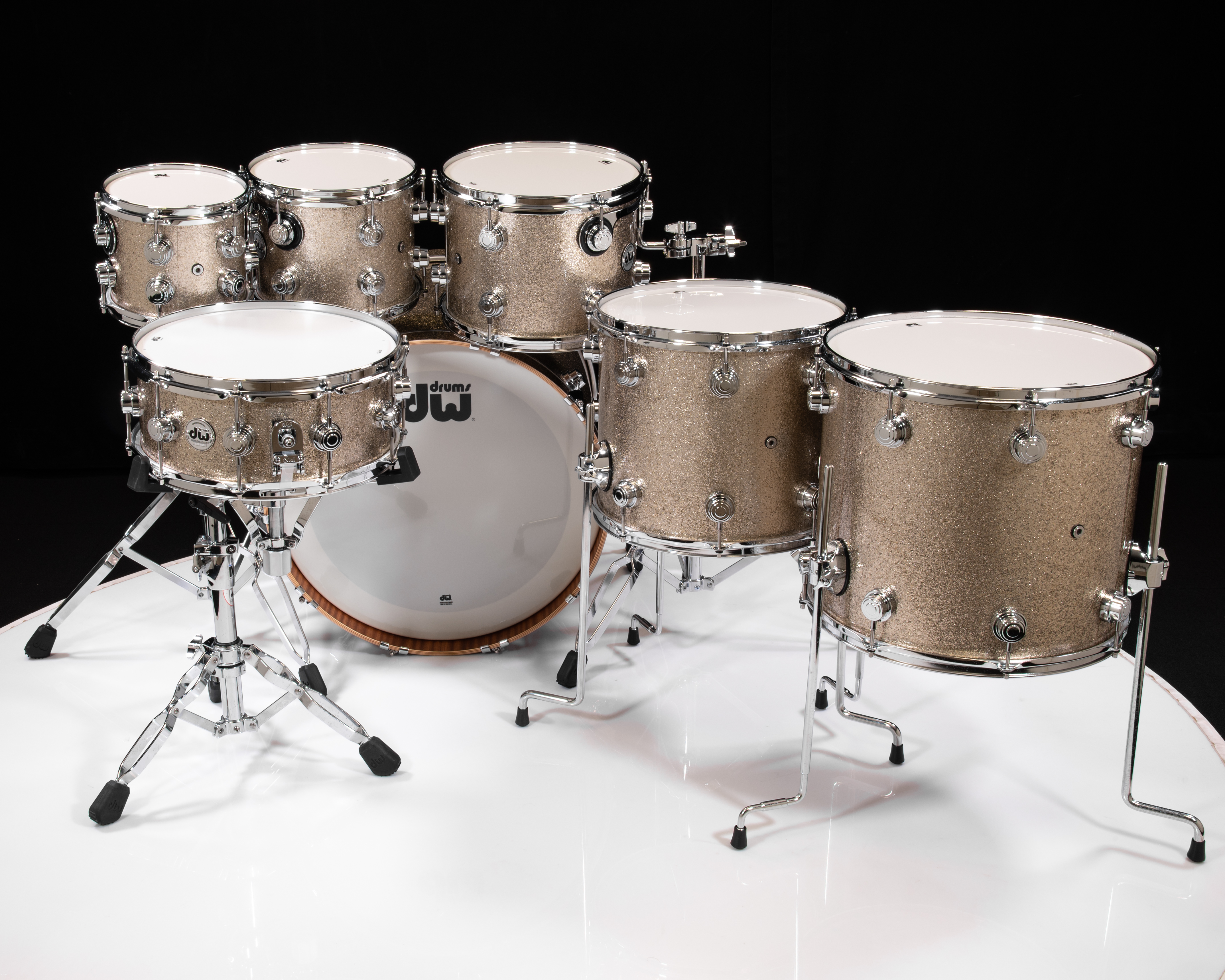 DW Collector's Series 7pc Maple/Mahogany Shell Pack - Nickel