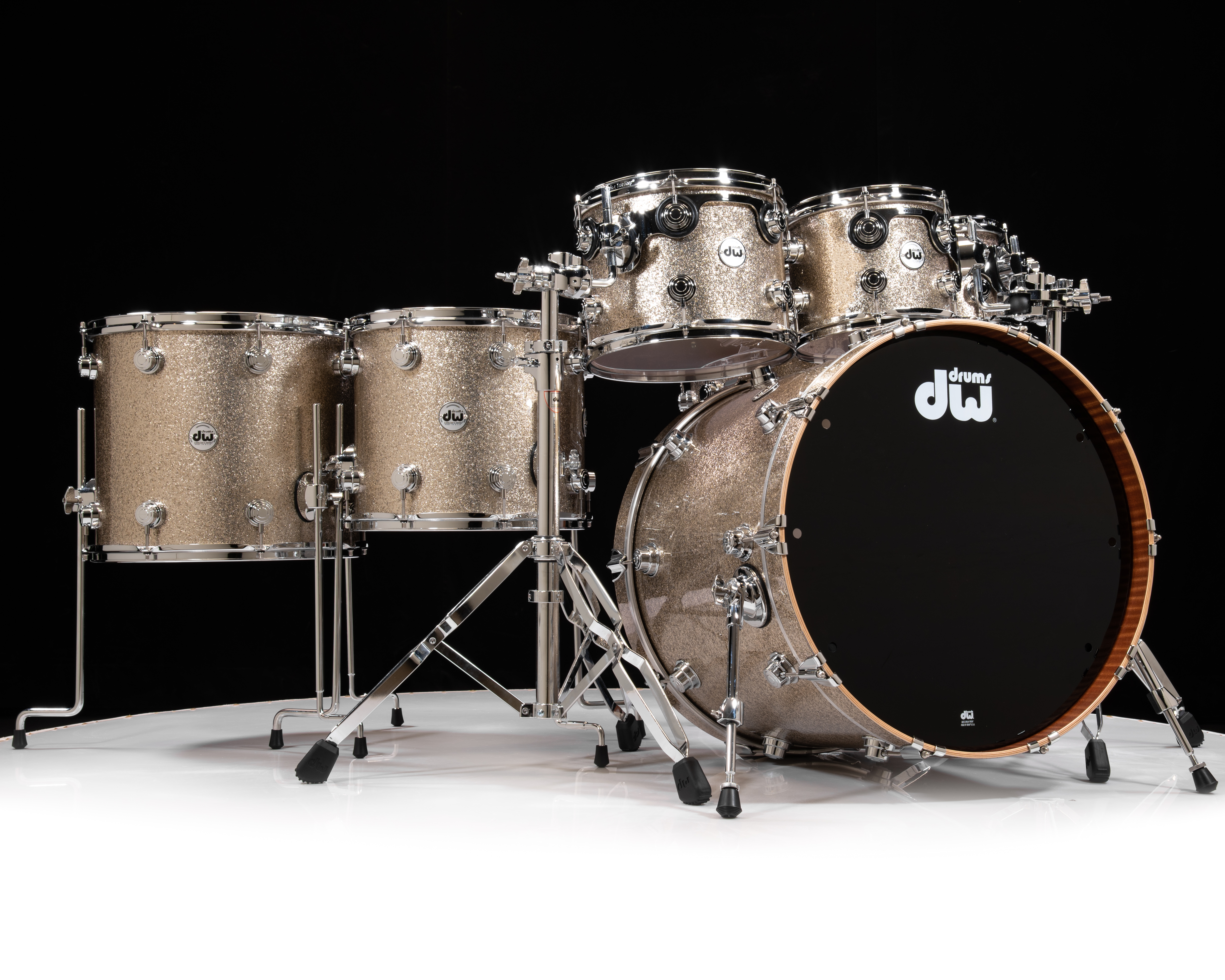 DW Collector's Series 7pc Maple/Mahogany Shell Pack - Nickel