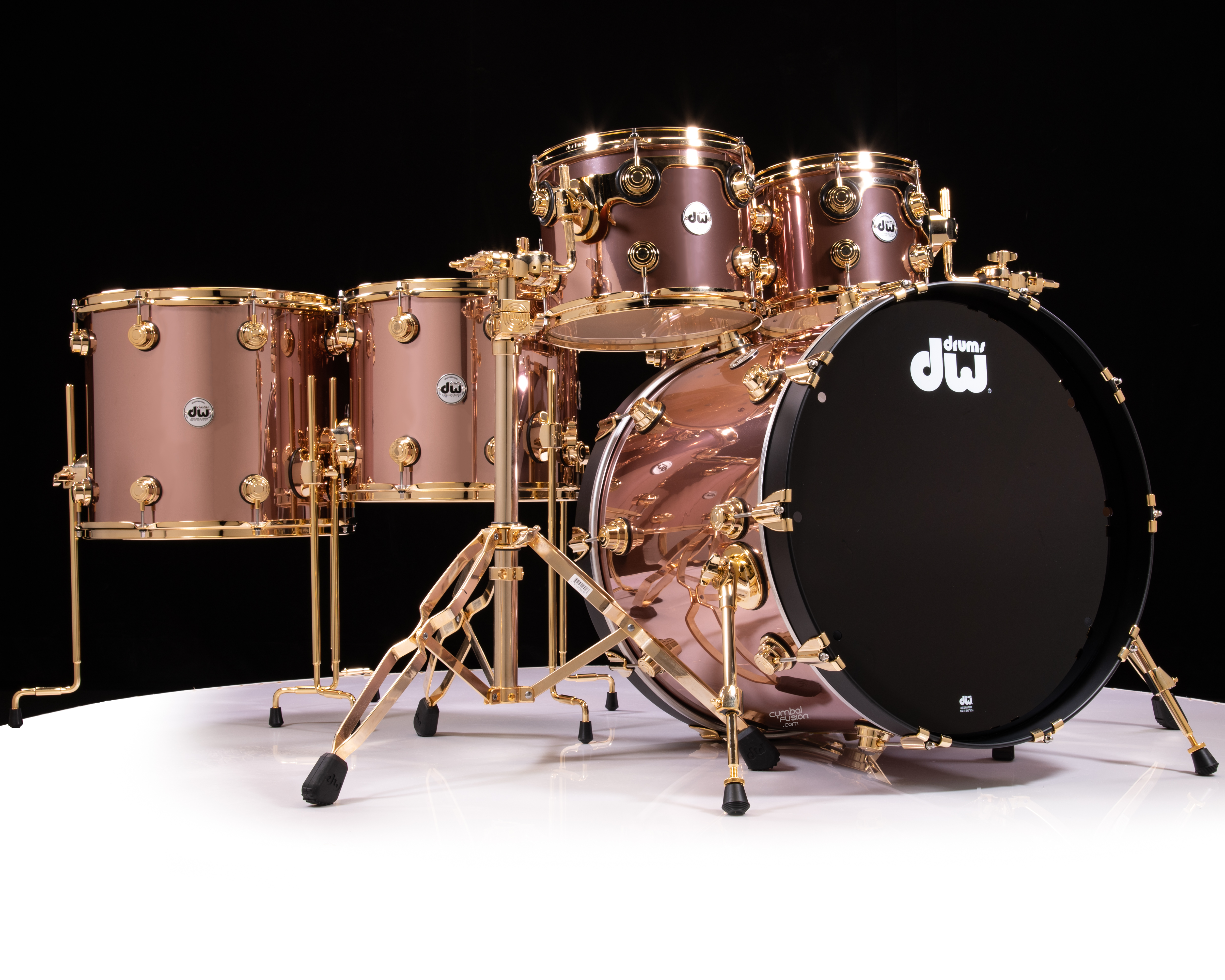 DW Collector's 6pc SSC Maple Kit - Rose Copper w/Gold HW