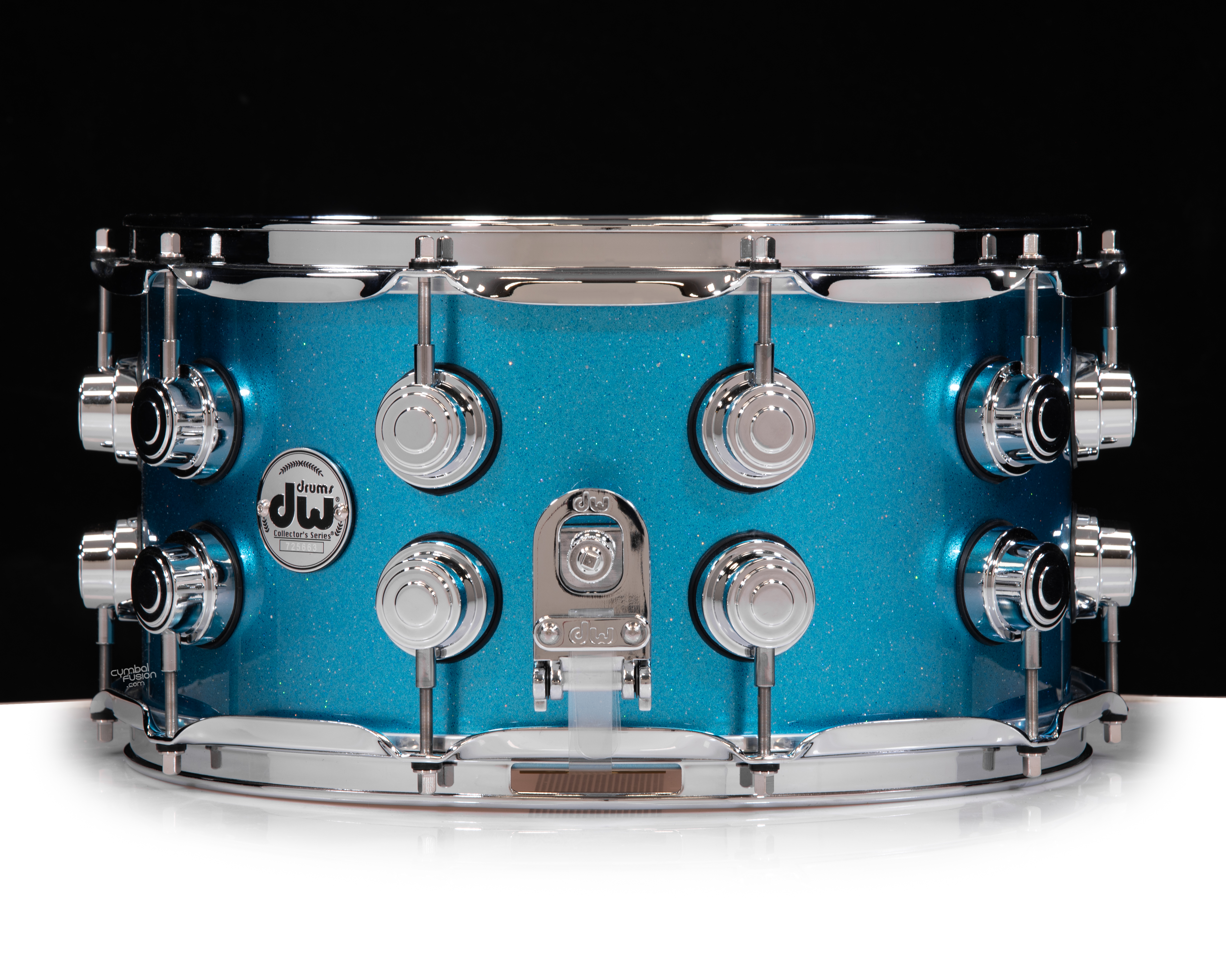 DW Collector's 7x14 SSC Maple Snare - Silver Blue Sparkle Lacquer