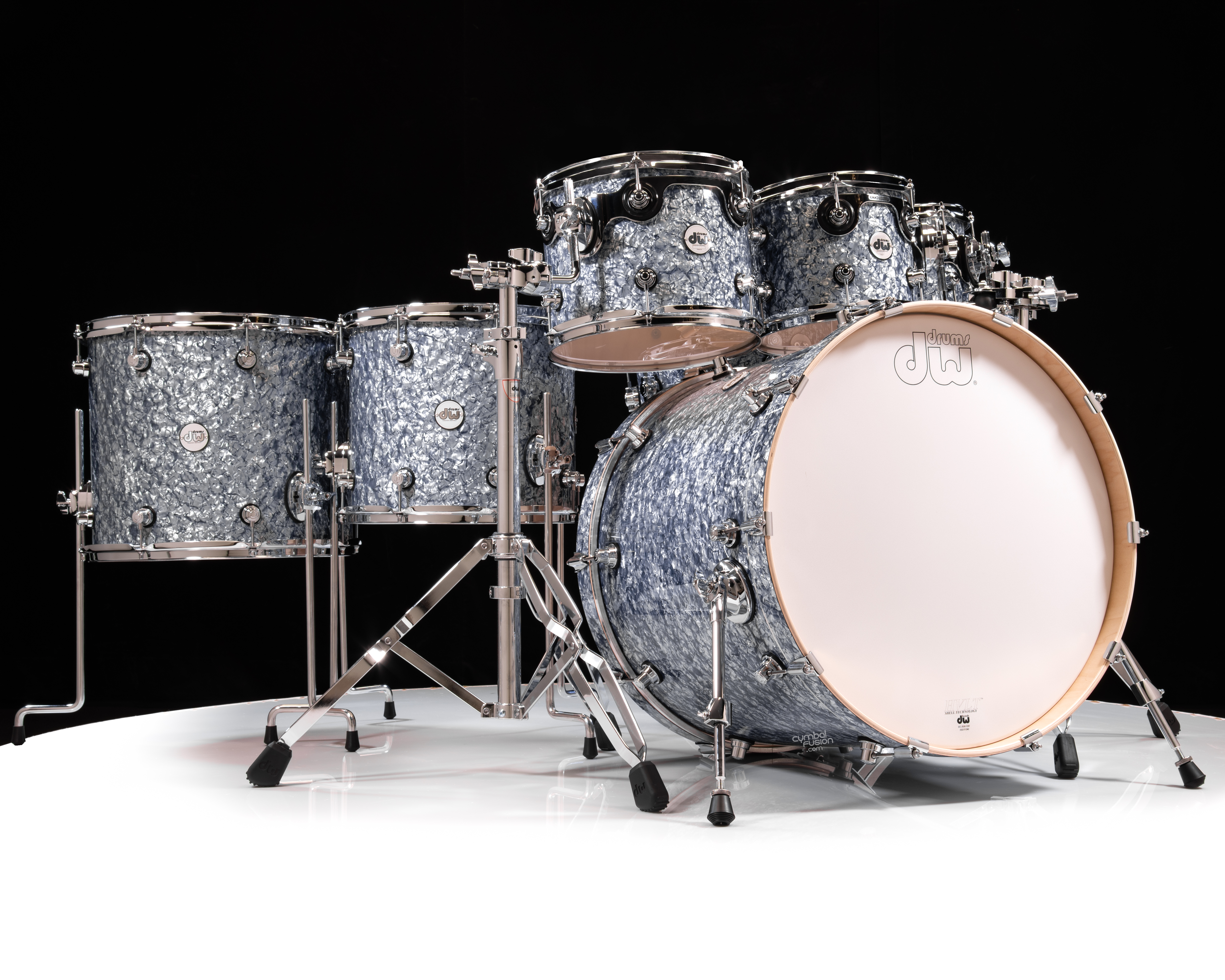 DW Design Series 7pc Shell Pack - Pearl Slate **New Exclusive Finish**