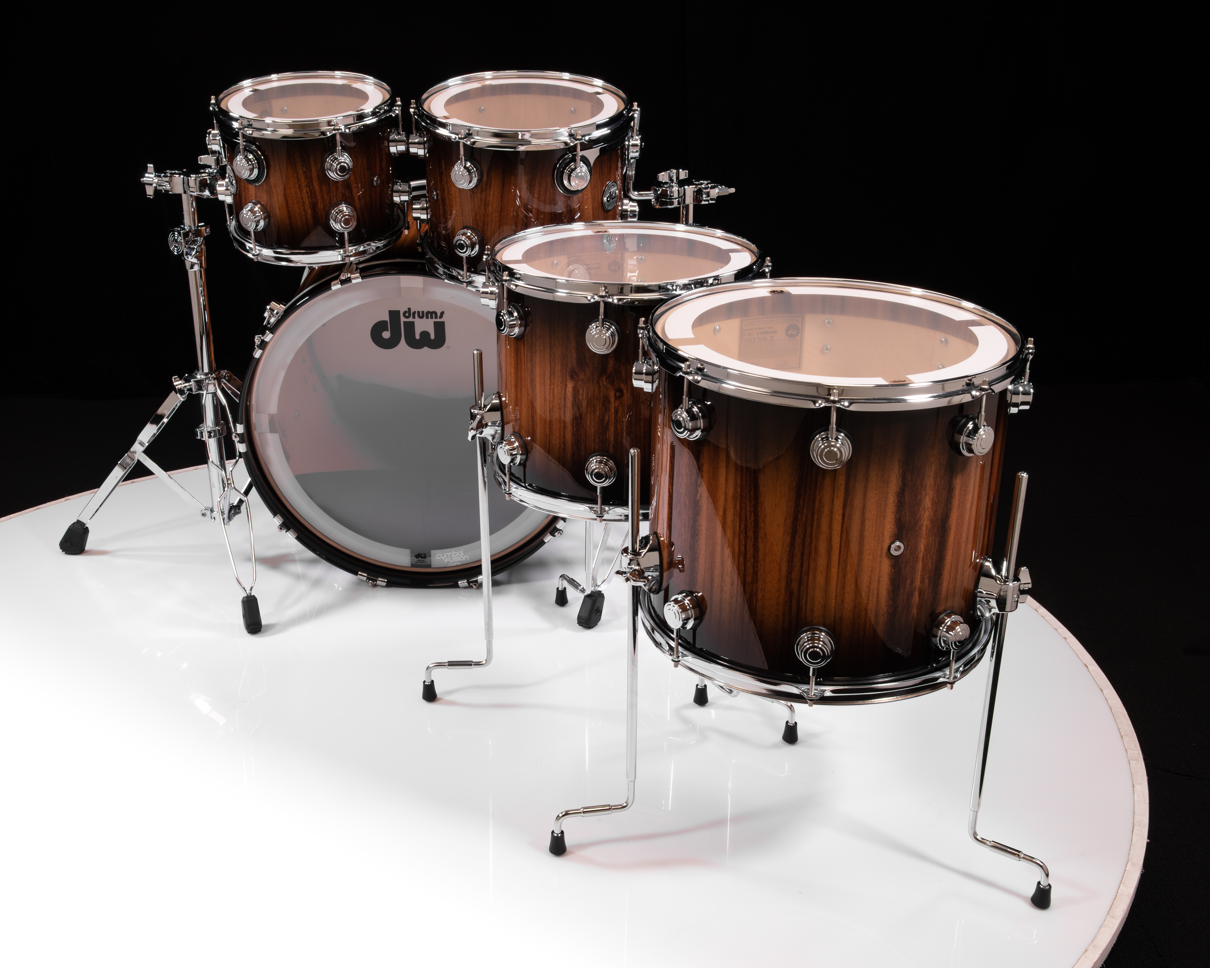 DW Collector's 5pc Maple SSC Kit - Candy Black Burst over Monkey