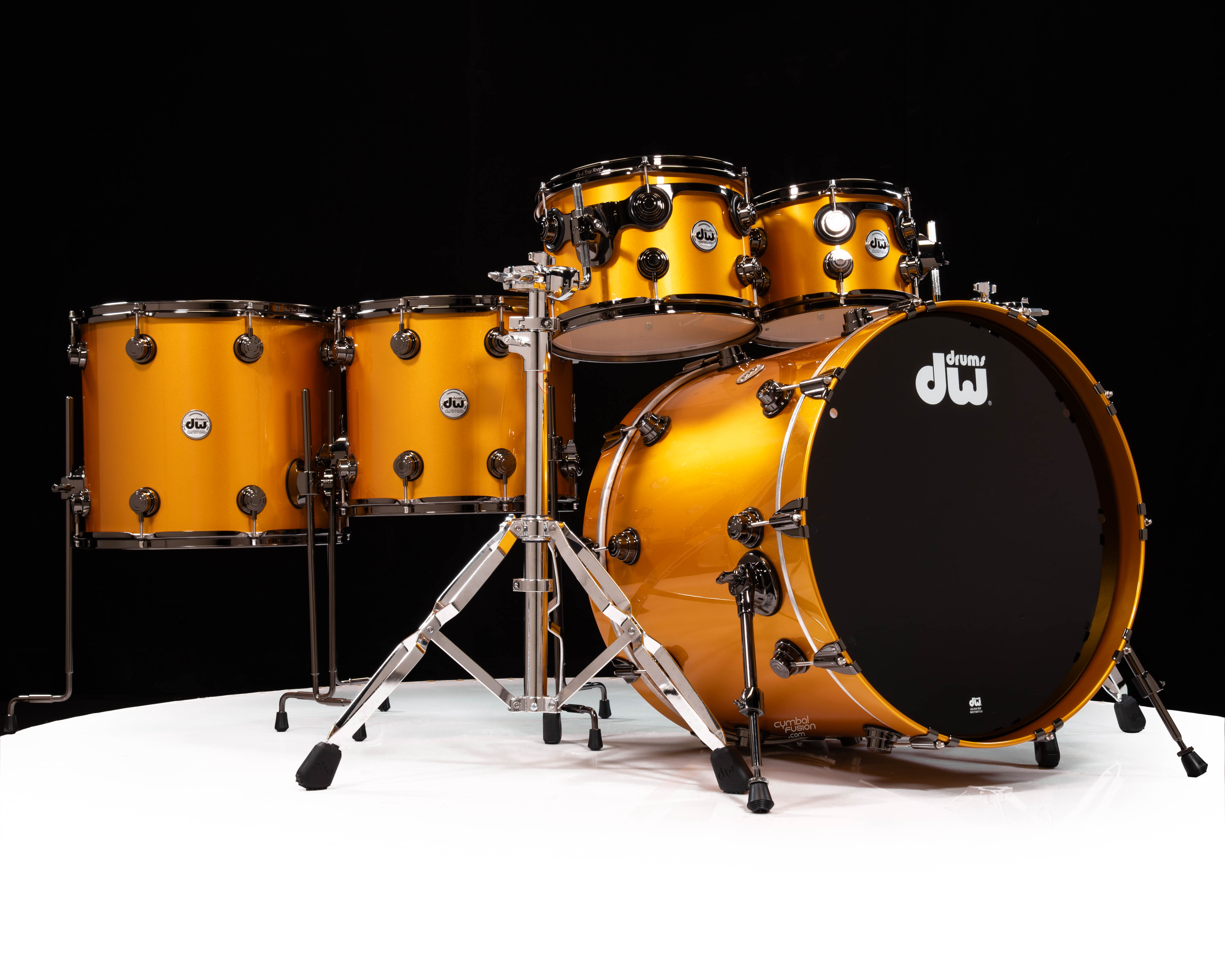 DW Collector's 5pc SSC Maple Kit - Vegas Gold Metallic 10/12/14/16