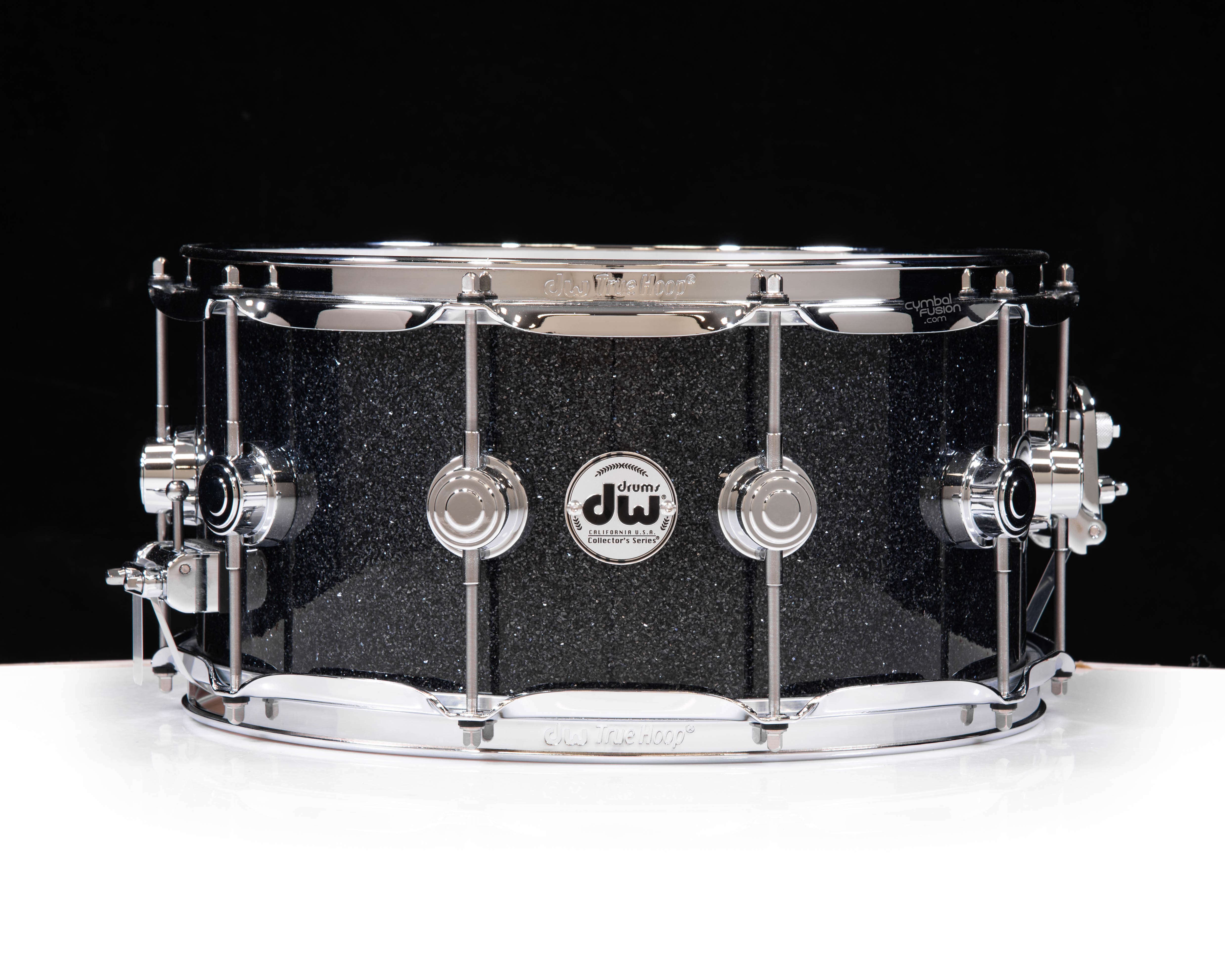DW Collector's 6.5x14 SSC Maple Snare - Black Ice w/Chrome HW