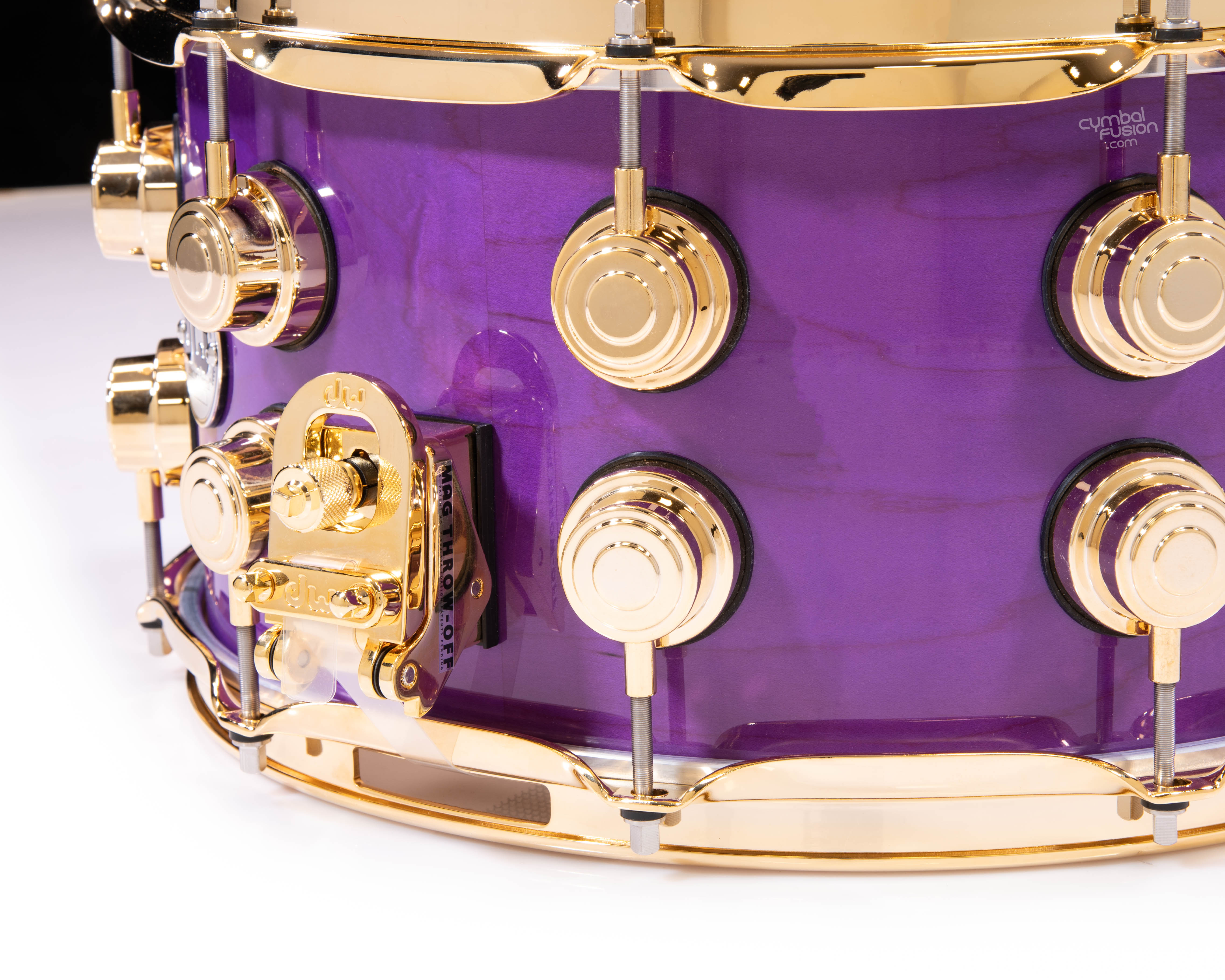 DW Collector's 7x14 SSC Maple Snare - Ultraviolet Purple w/Gold HW