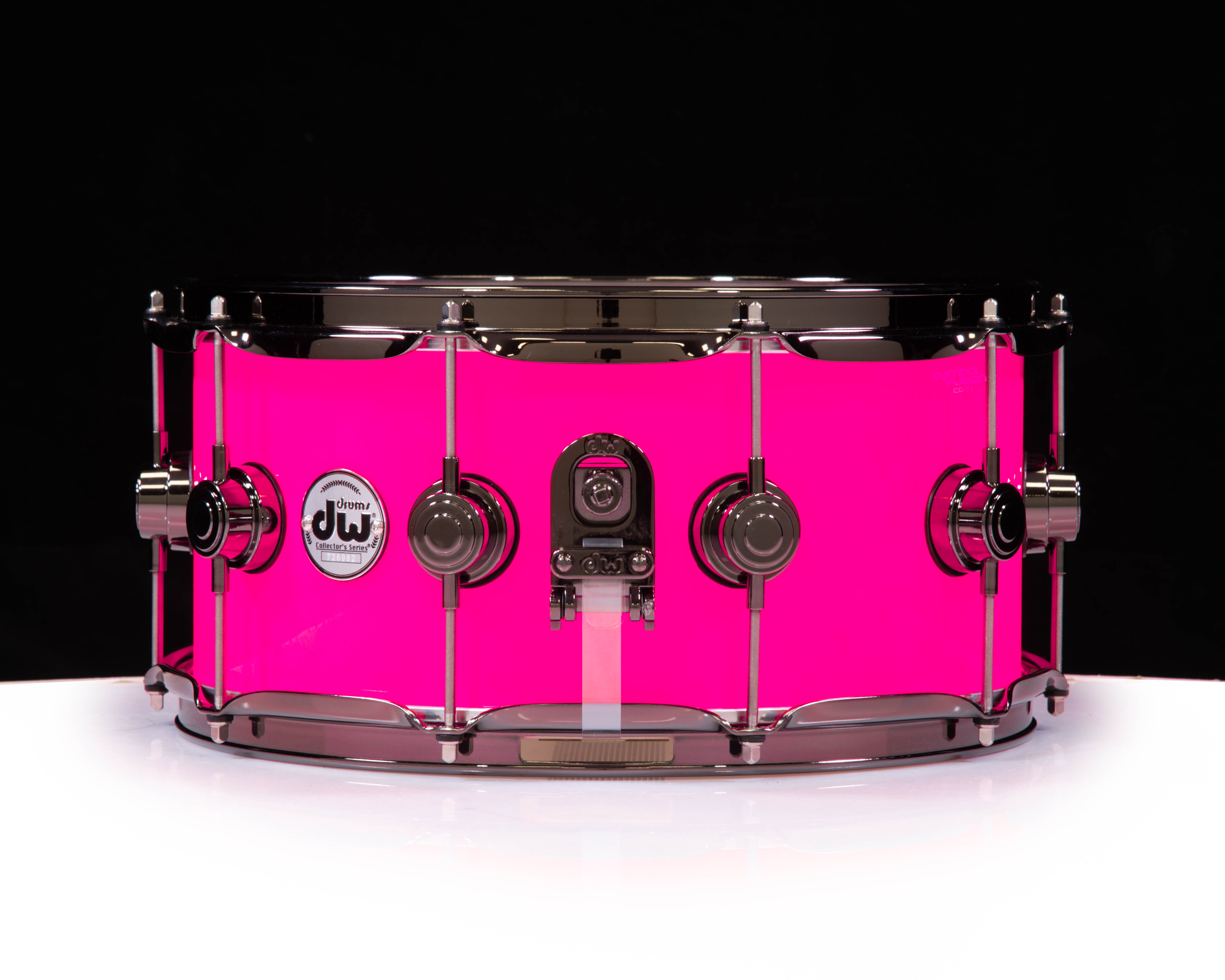 DW Collector's 6.5x14 SSC Maple Snare - Neon Hot Pink w/Black