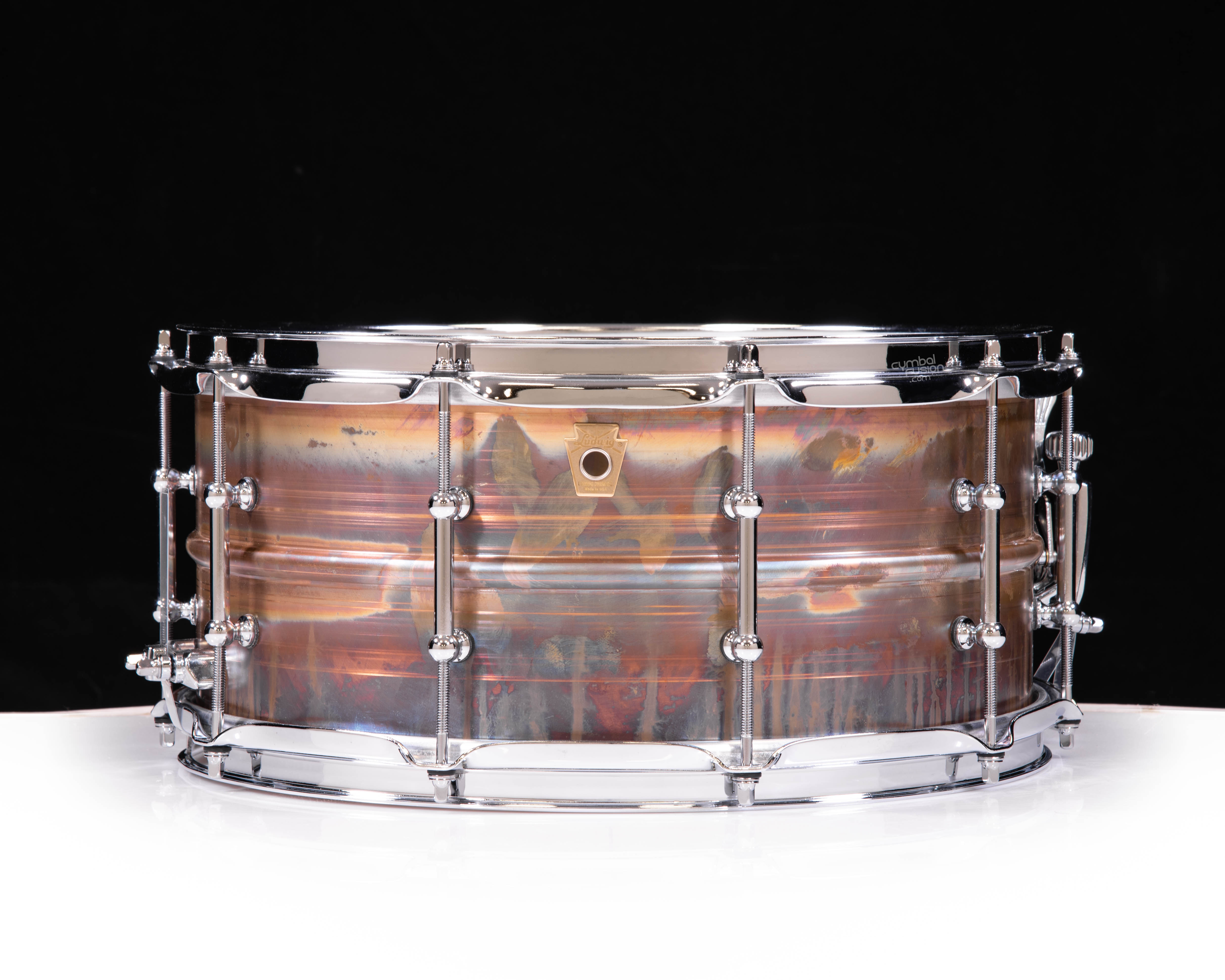 Ludwig LB552RT 6.5 x14 Raw Bronze Phonic Snare Drum w/ Tube Lugs