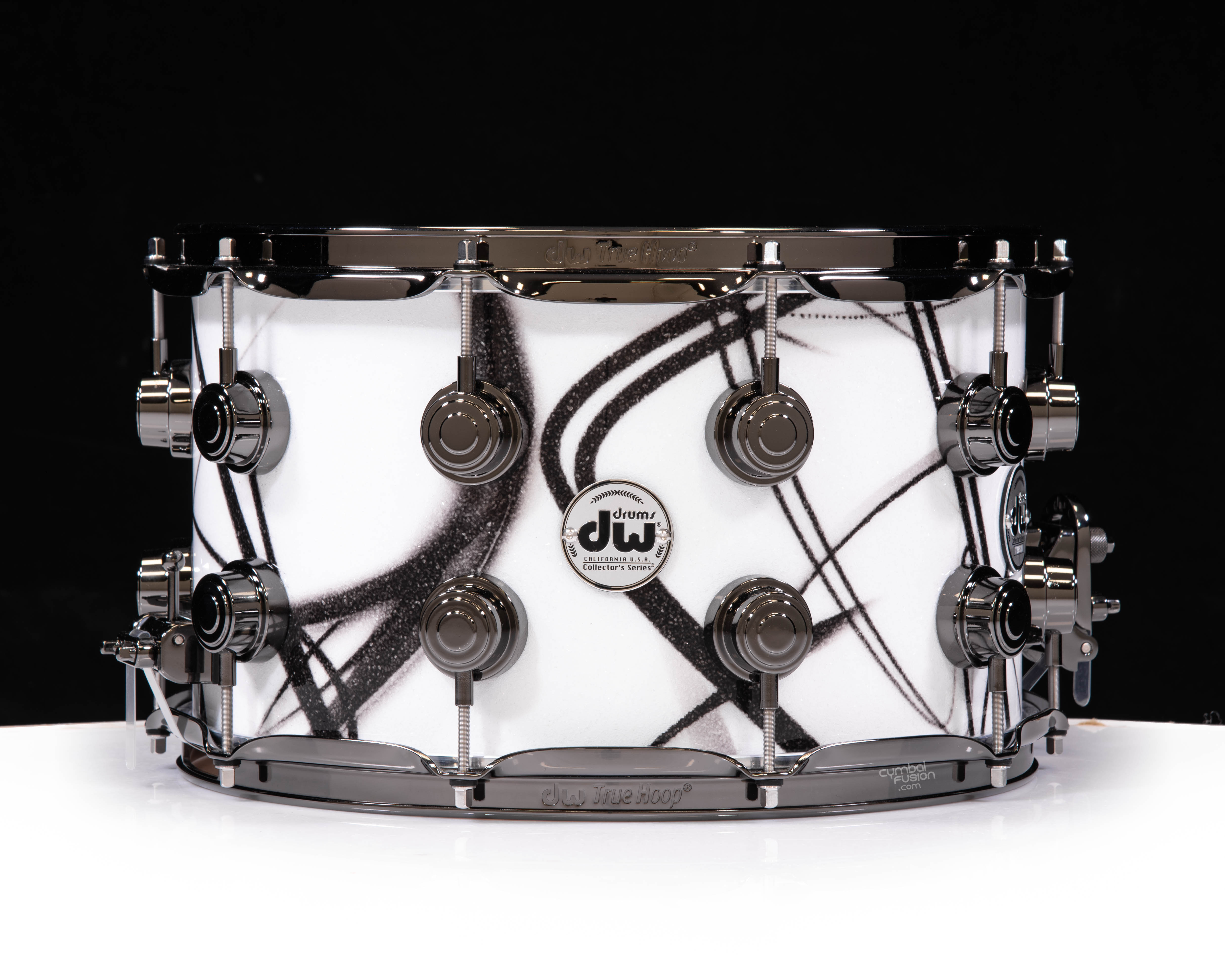 SENTINELS / WORLD DIVIDE デスコア メタルコア DW Collector's 8x14 SSC Maple- White Glass Contrails w/Black