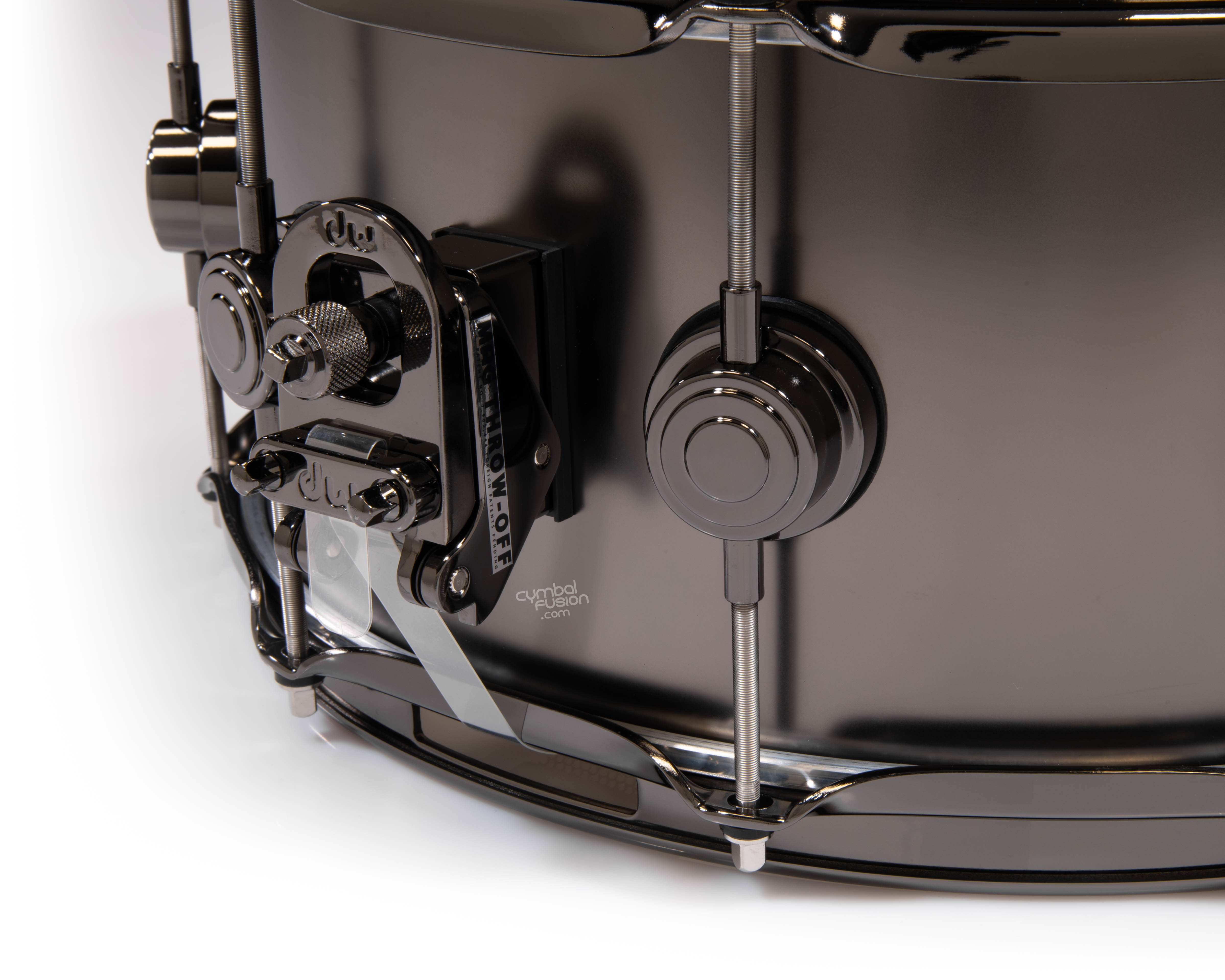 DW Collector's 6.5x14 Satin Black Nickel over Brass - Black