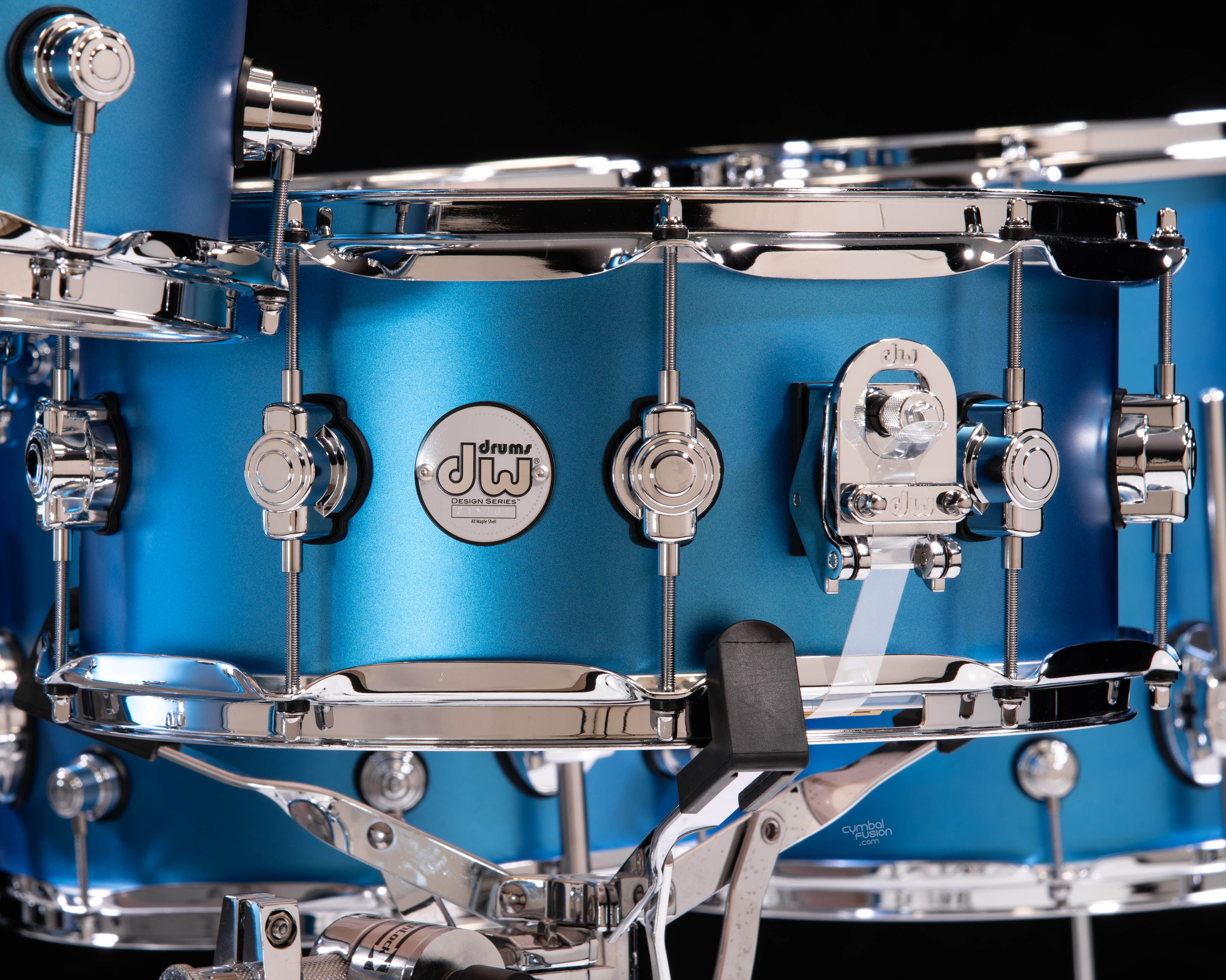 DW Design Series 7pc Kit - Aqua Metallic, CymbalFusion Exclusive