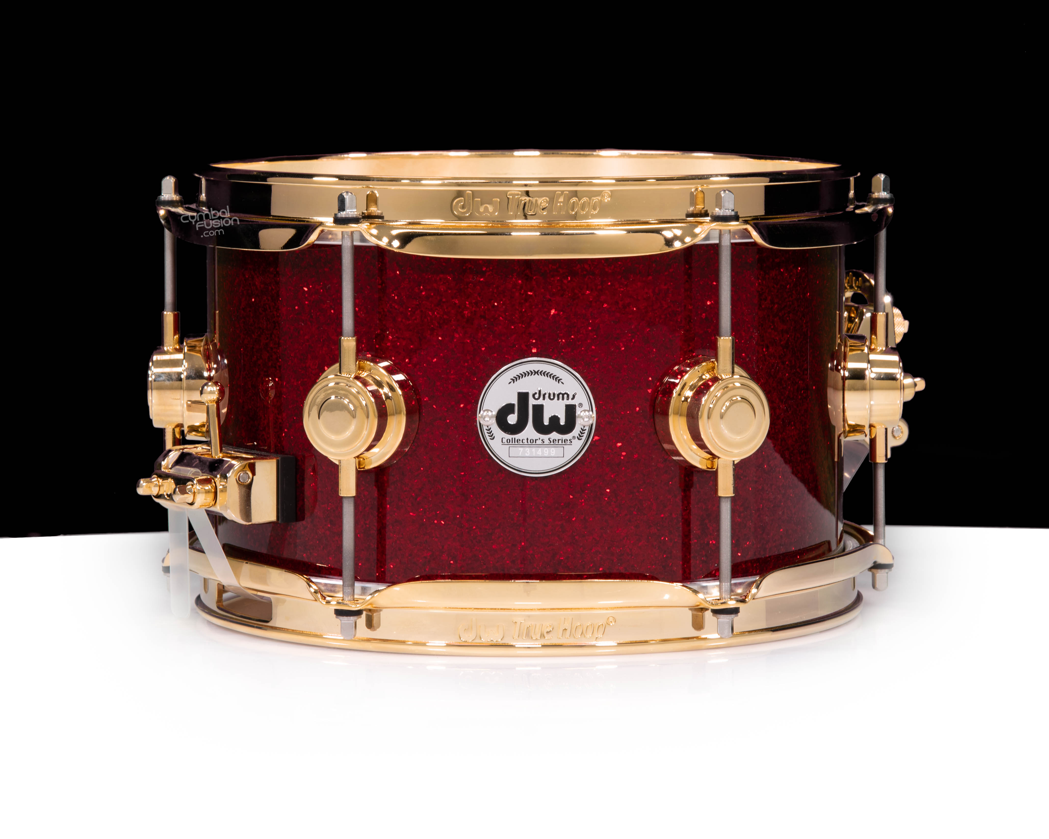 DW Collector's 6x10 SSC Maple Snare - Ruby Glass w/Gold HW