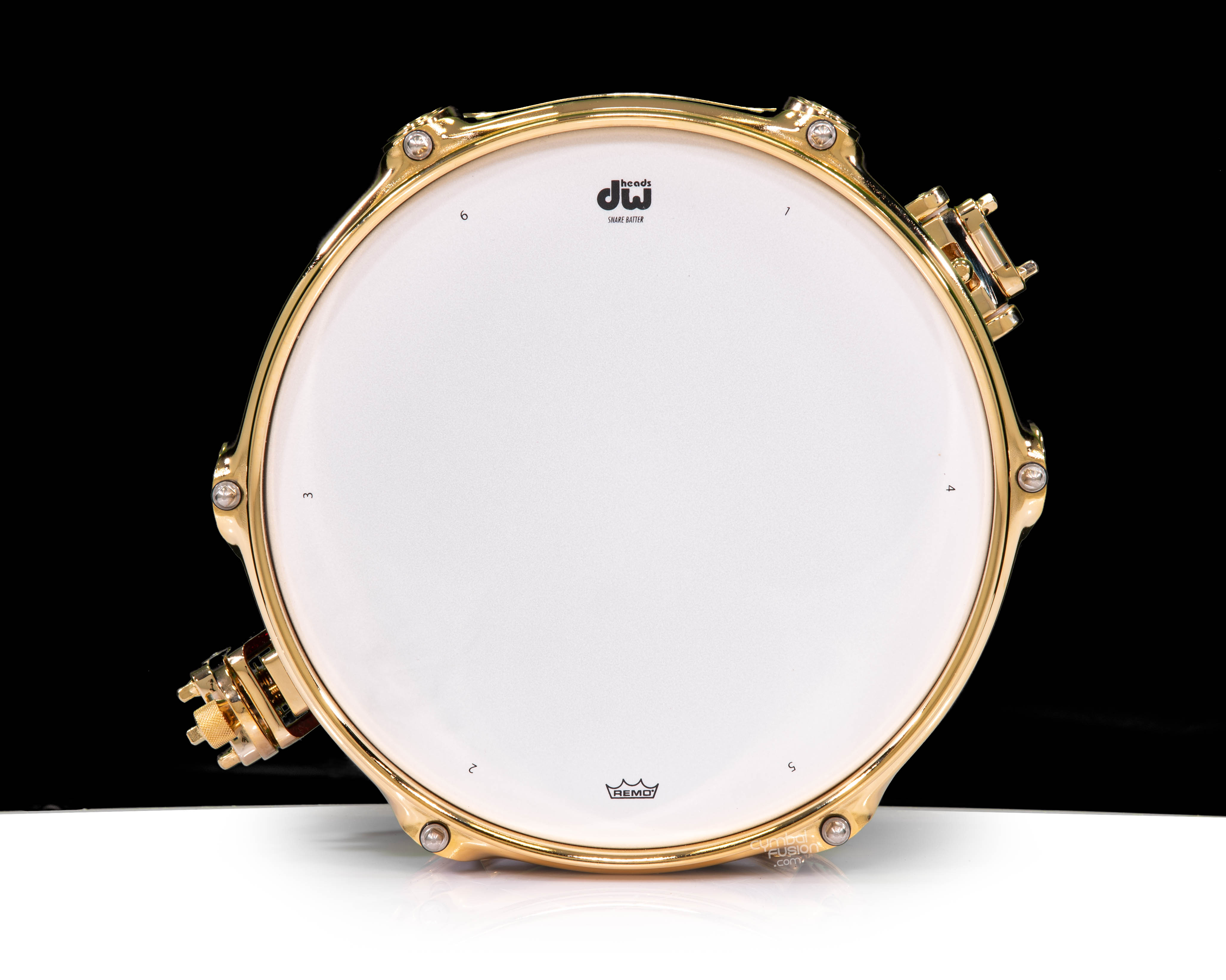 DW Collector's 6x10 SSC Maple Snare - Ruby Glass w/Gold HW