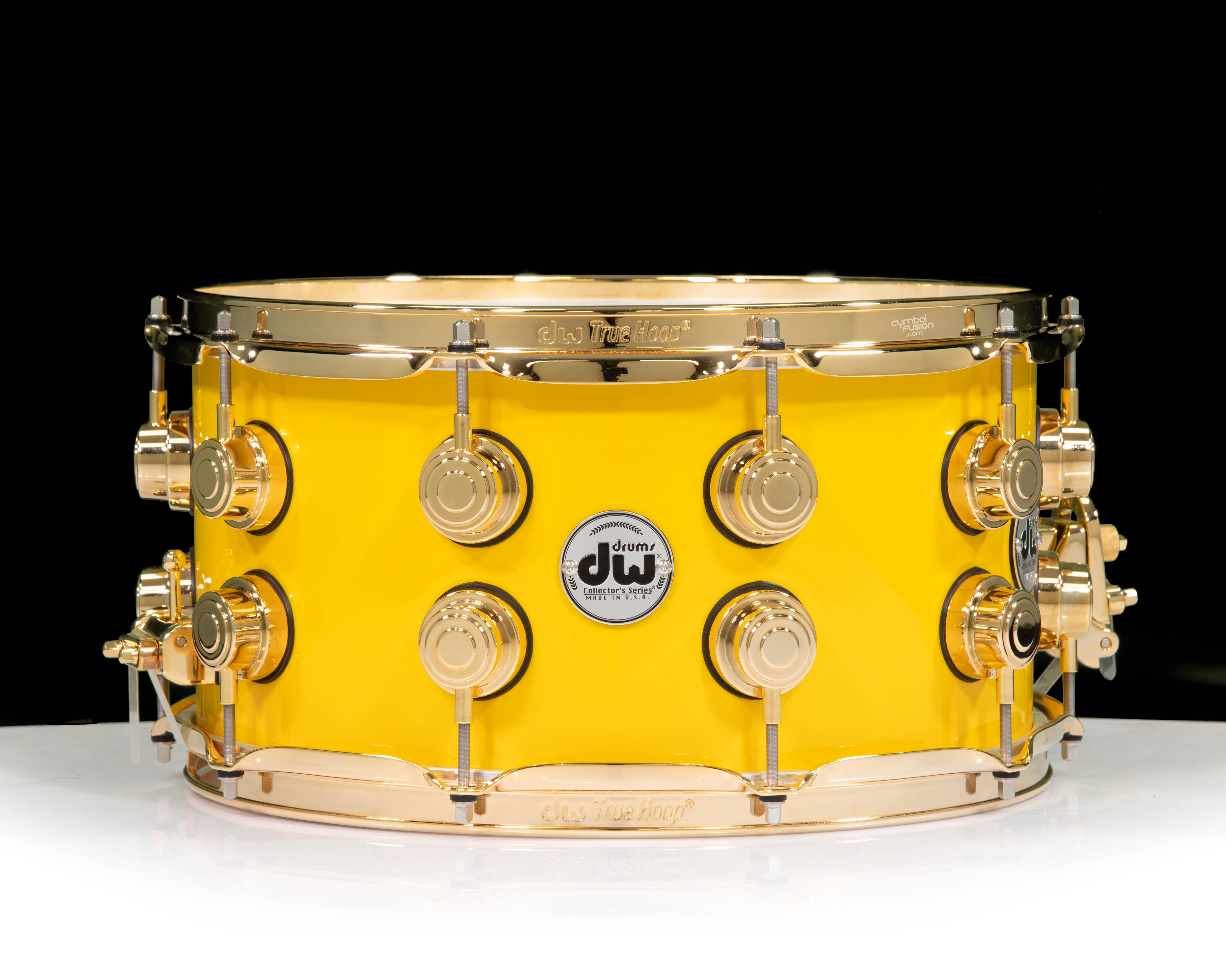DW Collector's 7x14 SSC Maple - Aztec Gold over White Pearl w/Gold