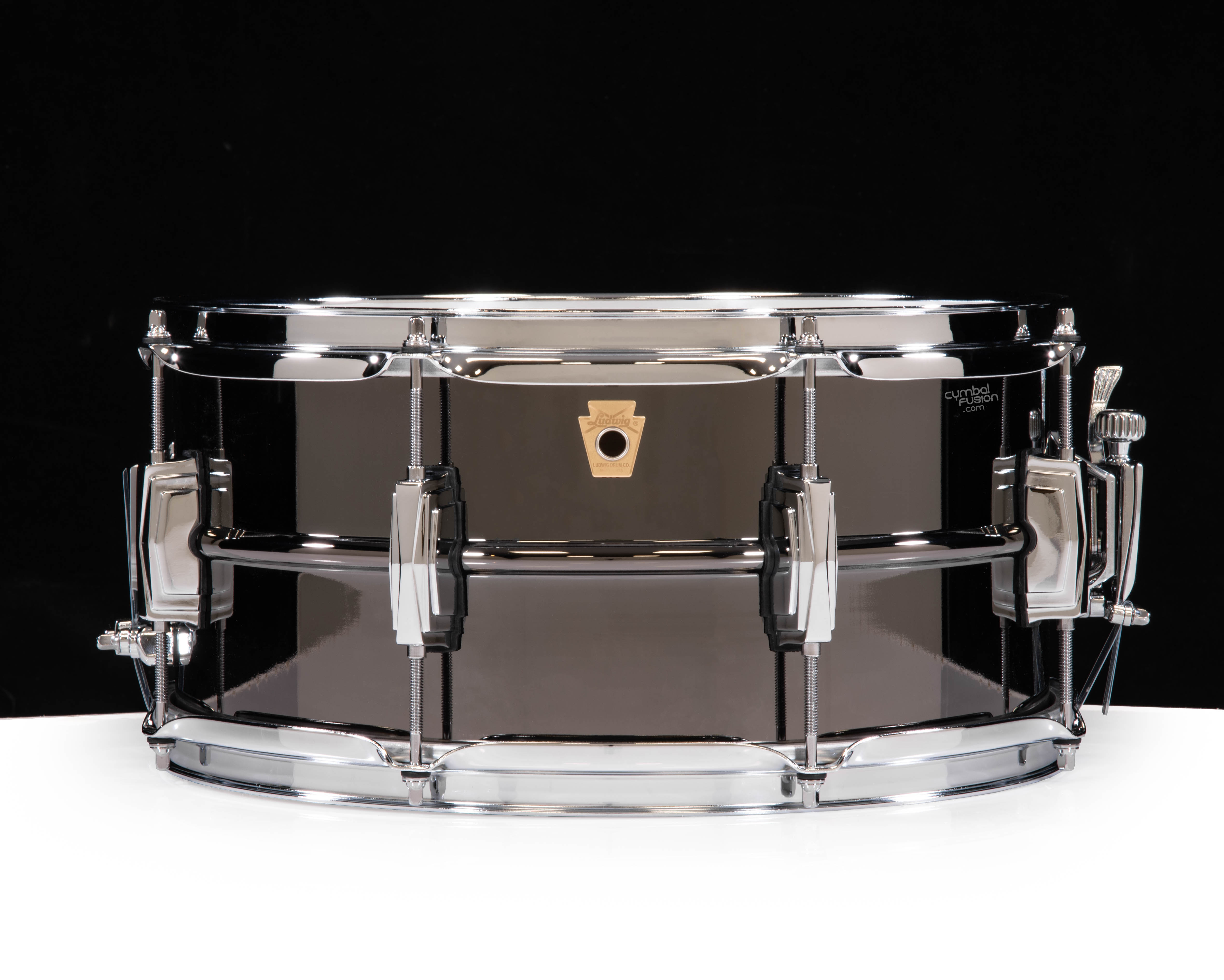 Ludwig Black Beauty 6.5x14 8-lug Snare Drum - CymbalFusion.com