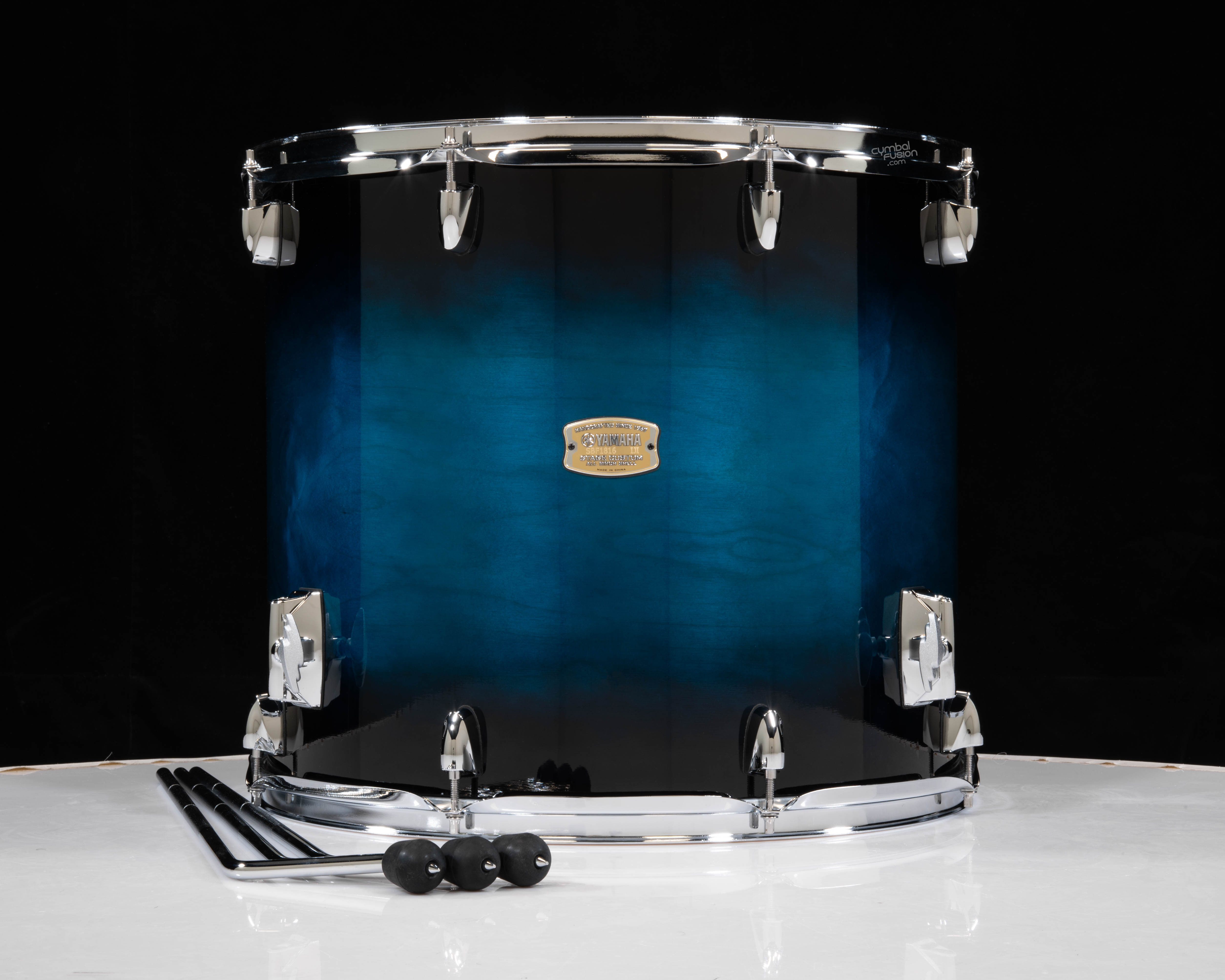Yamaha Stage Custom 18x16 Floor Tom Deep Blue Sunburst 