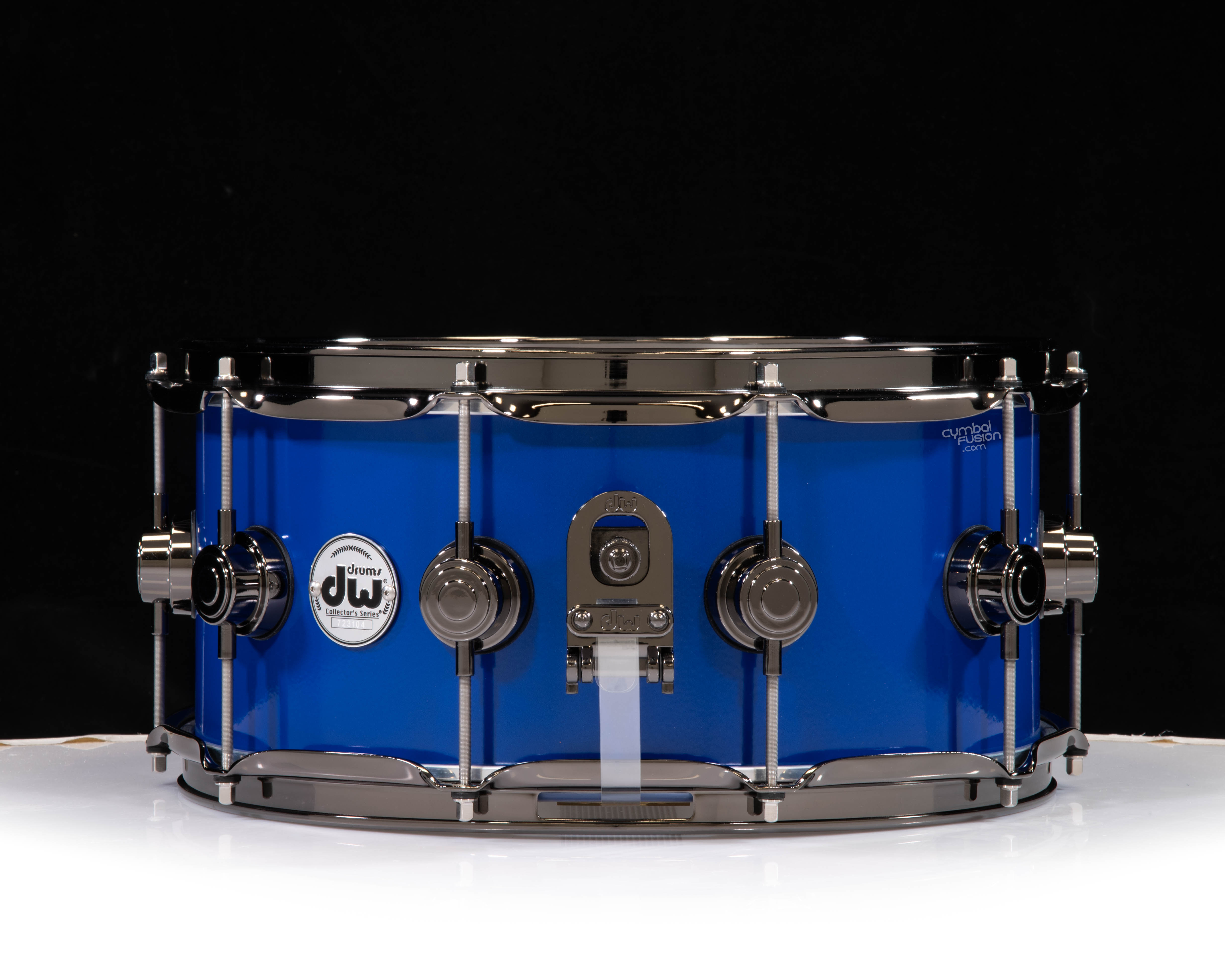 DW Collector's 6.5x14 Brass Snare Drum w/Black Nickel - Yama Blue