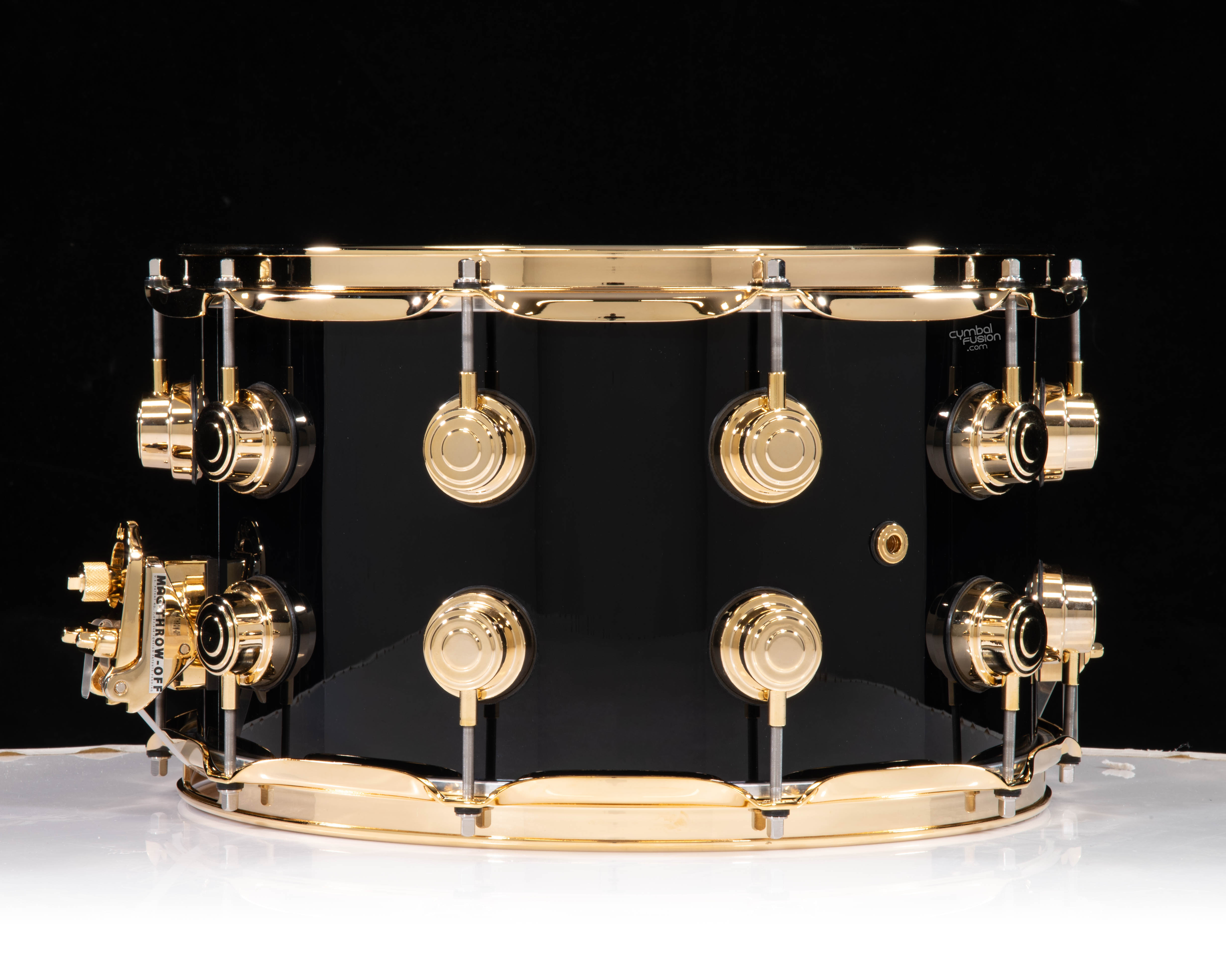 DW Collector's Maple SSC Maple 8x14 Snare Drum - Gloss Black w