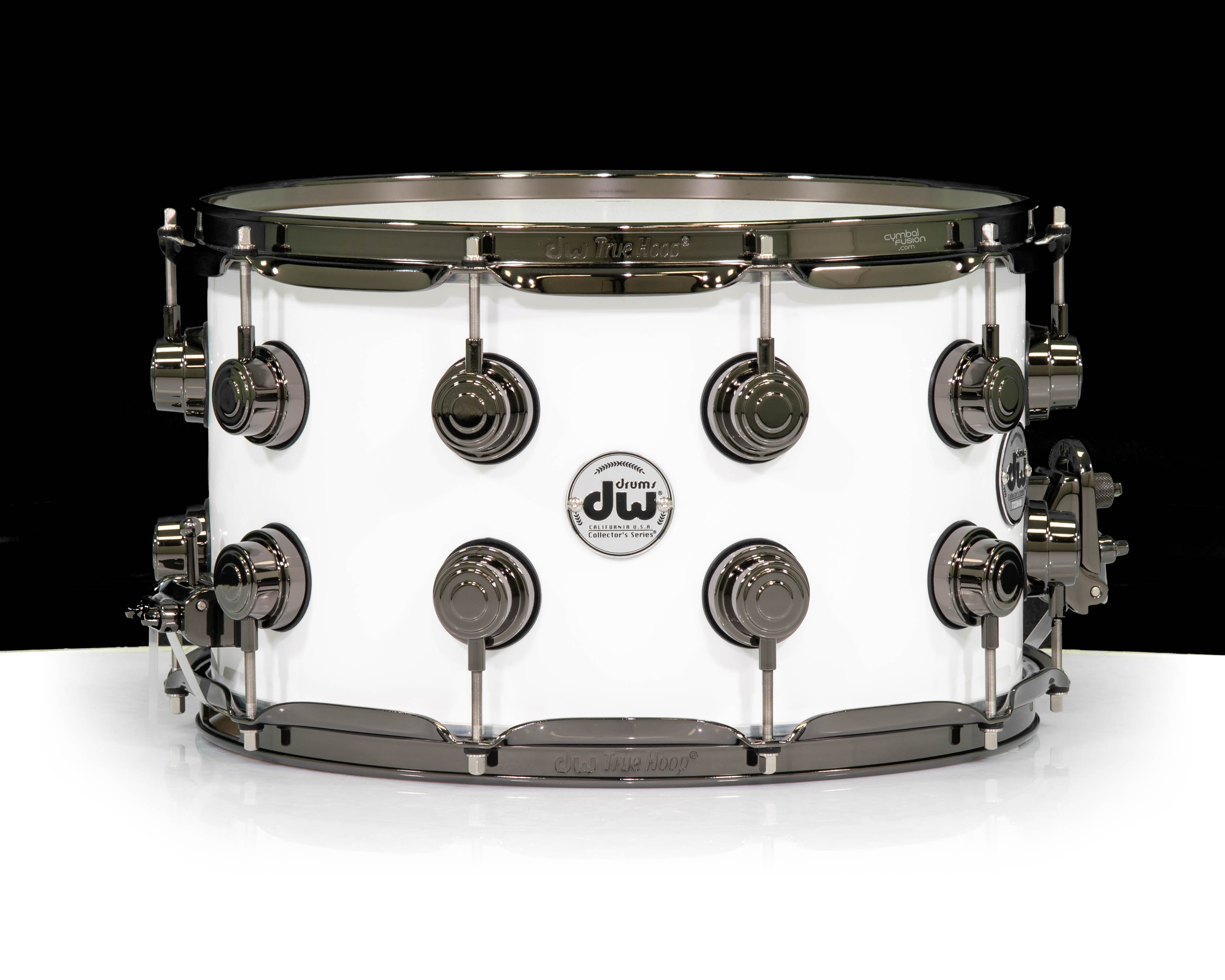 DW Collector's 8x14 SSC Maple Snare - White Lacquer w/Black Nickel