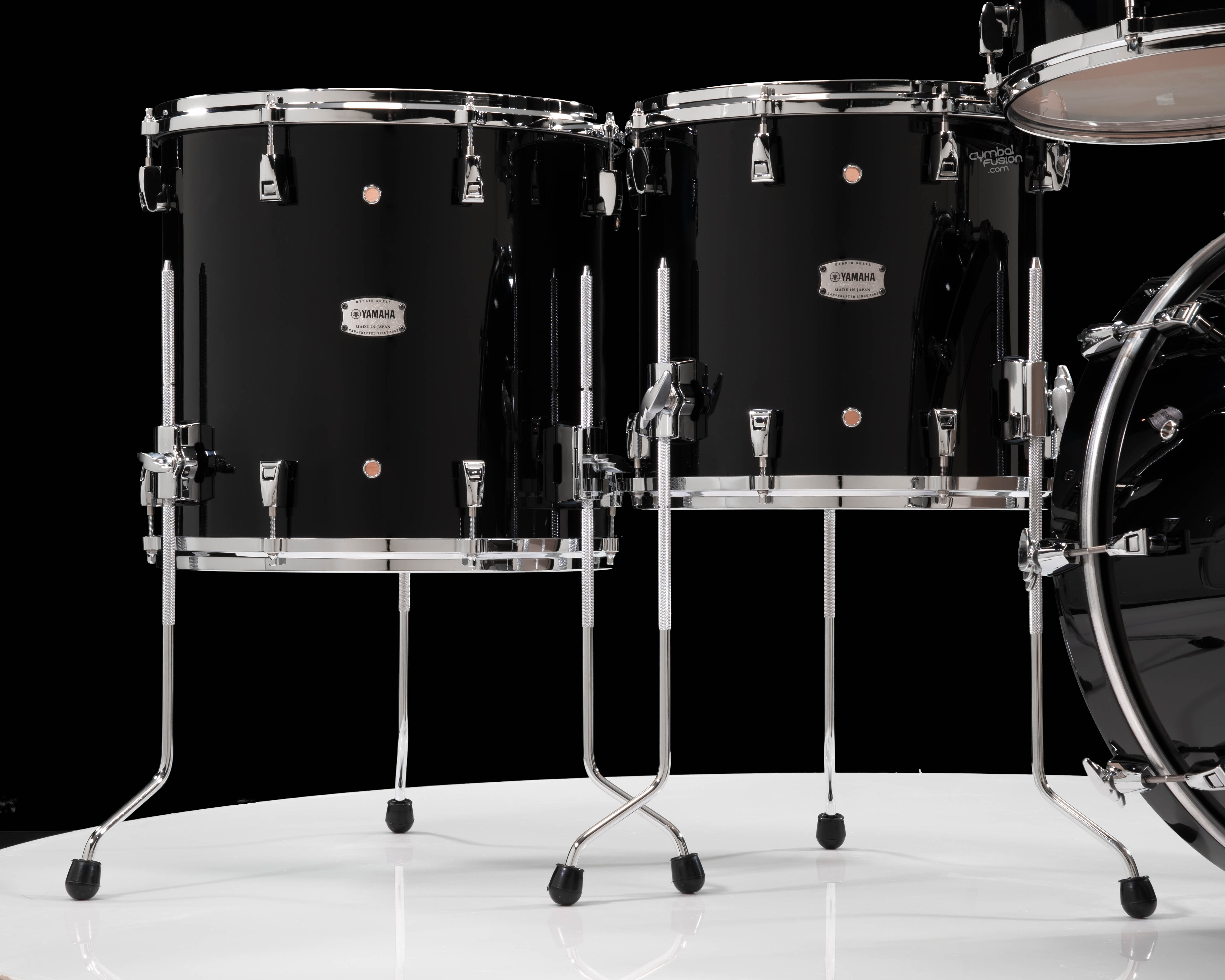 Yamaha PHX 5pc Shell Pack - Solid Black Lacquer 10/12/14/16/22