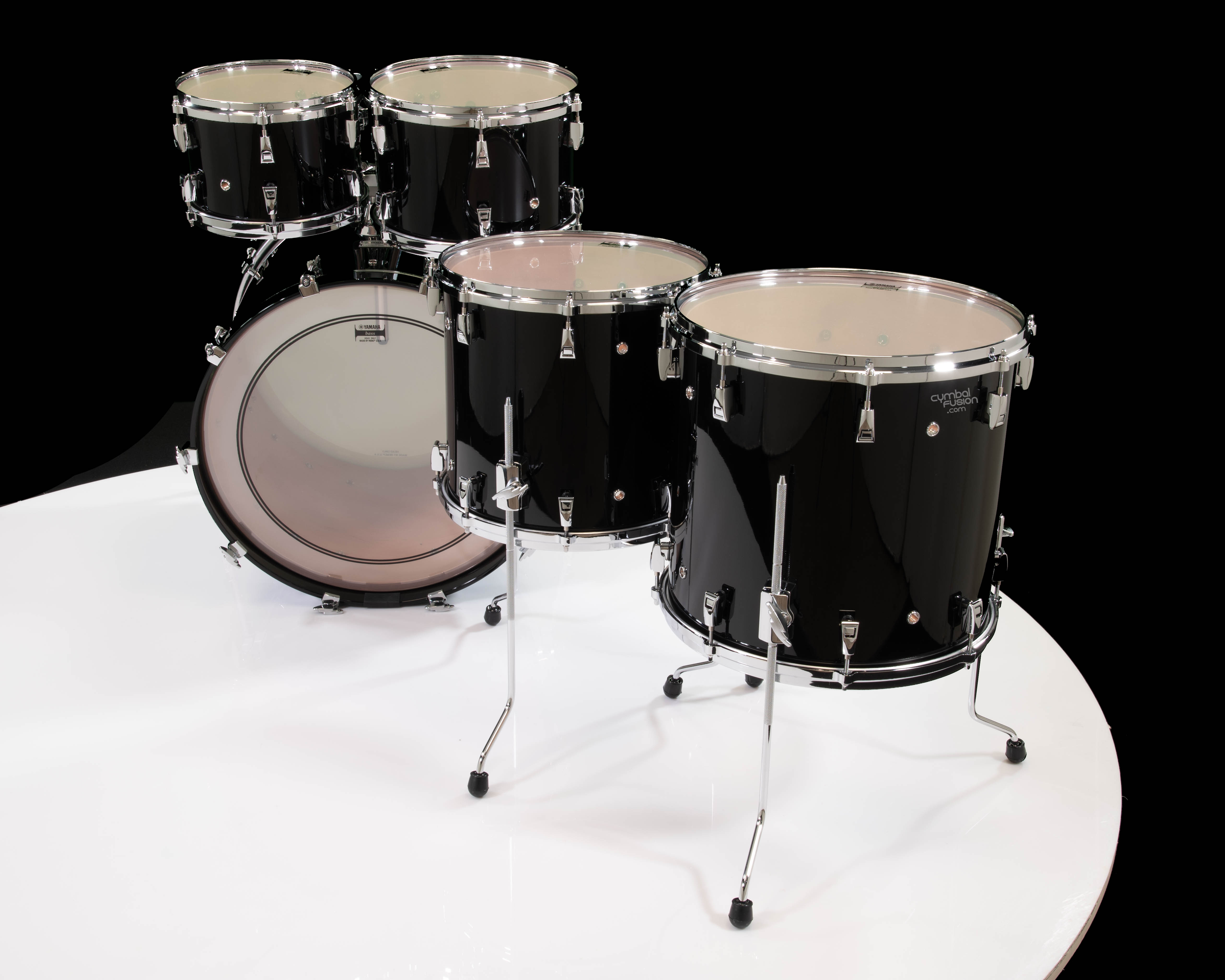 Yamaha PHX 5pc Shell Pack - Solid Black Lacquer 10/12/14/16/22