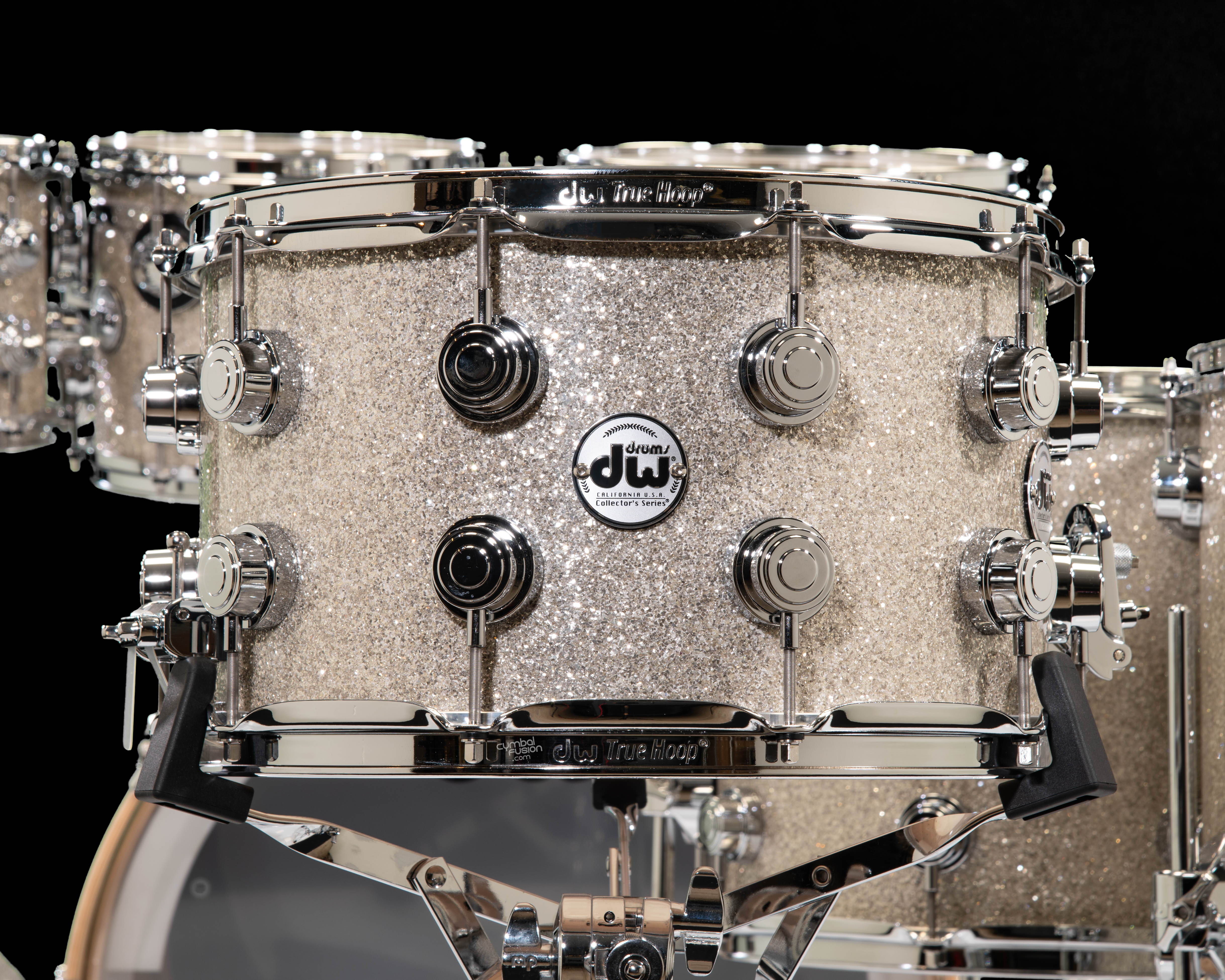 DW Collector's 7pc Maple SSC Shells Broken Glass w/ Chrome