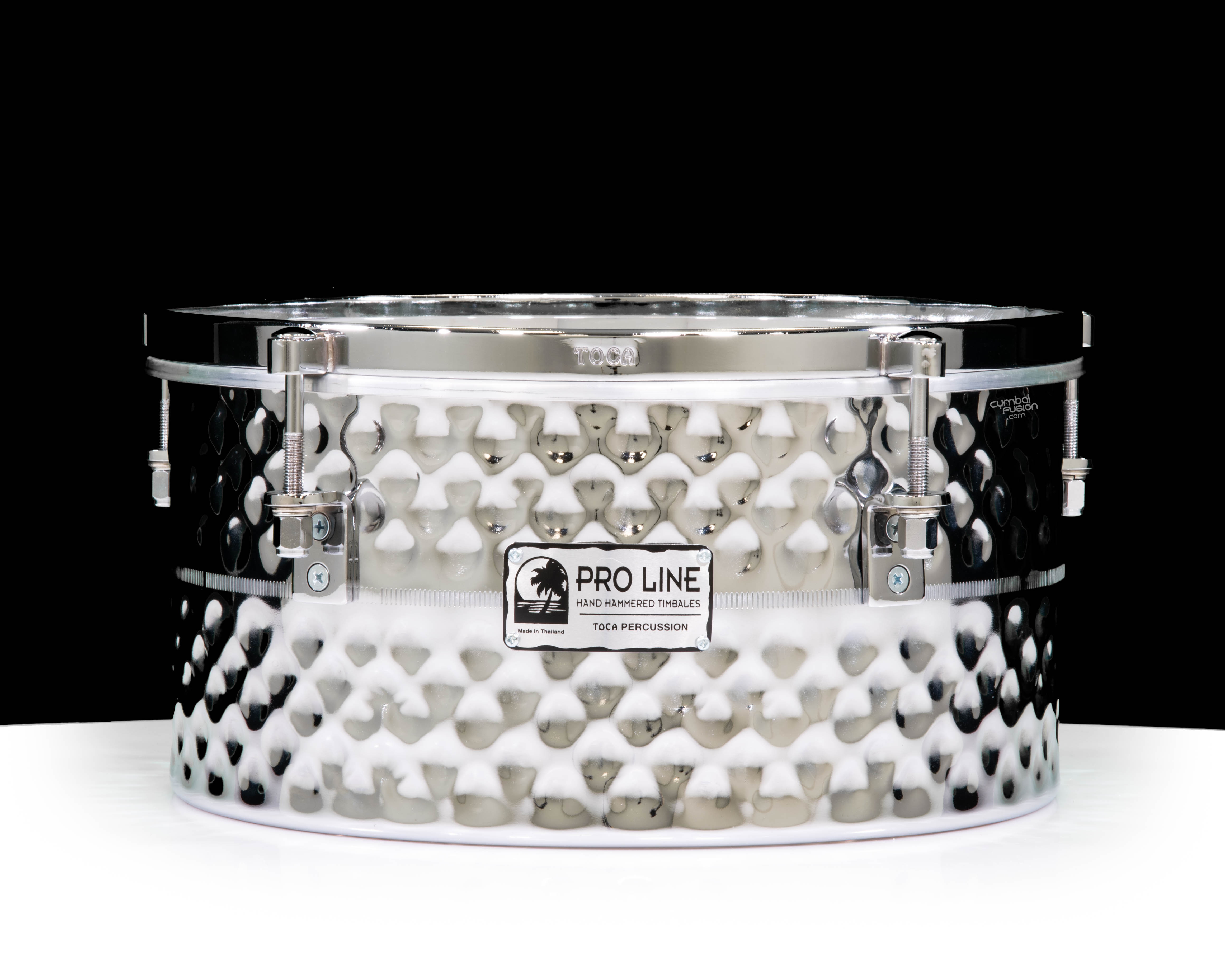 Toca Pro Line- 14in. Single Hammered Timbale - Stainless Steel